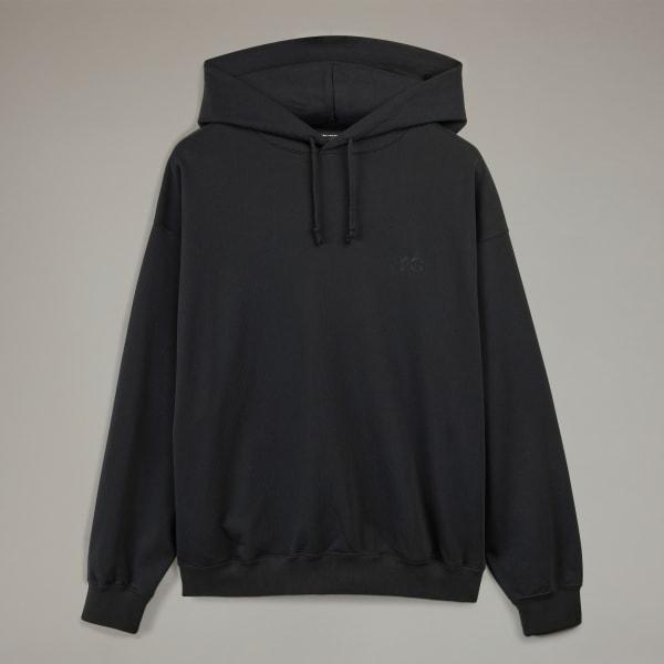 adidas Y-3 French Terry Hoodie Black XS Mens Product Image