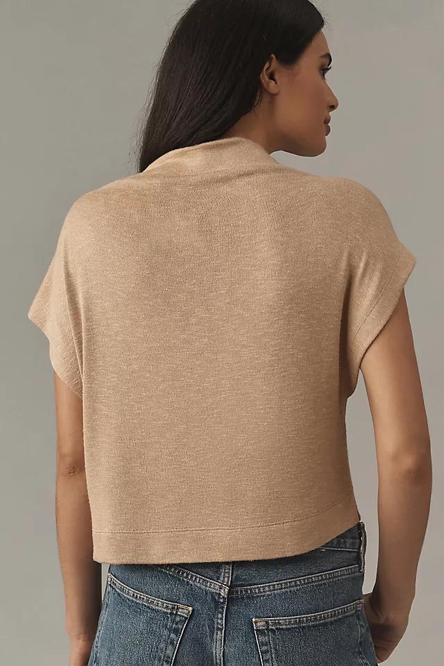 By Anthropologie Sleeveless Funnel-Neck Top Product Image