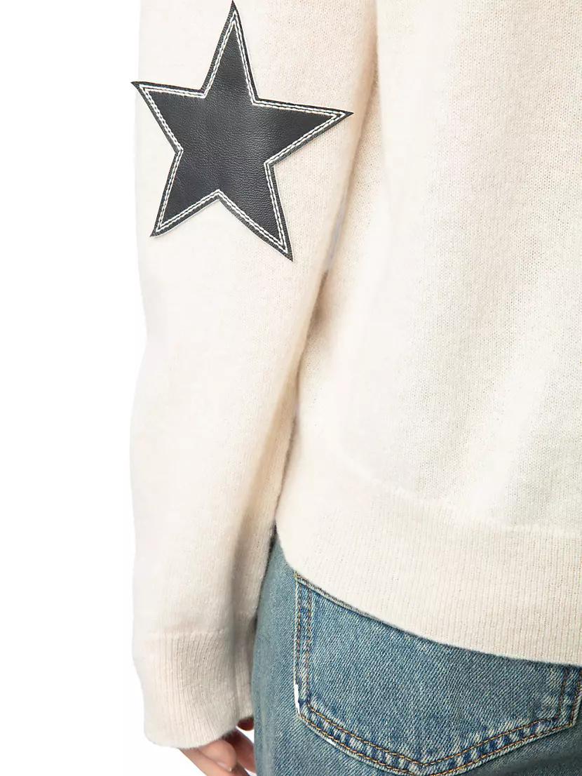 Cici Cashmere Star Patch Sweater Product Image