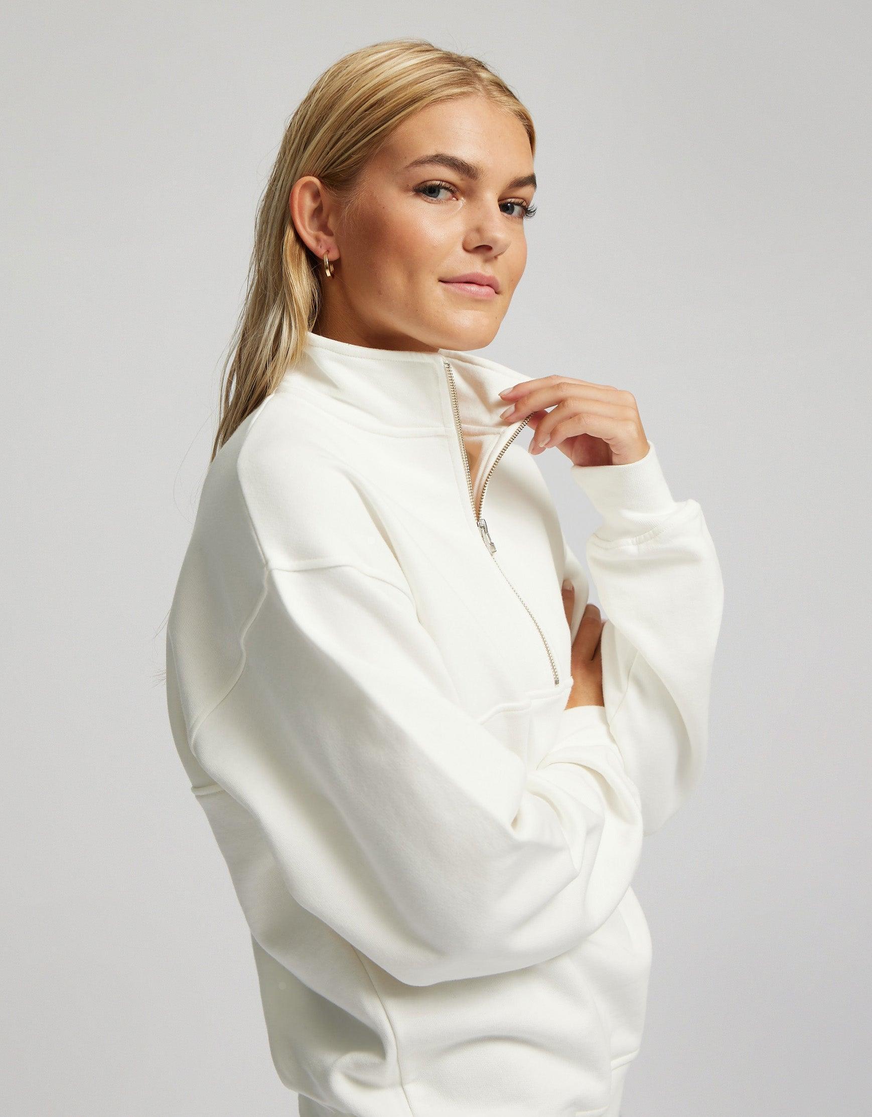 Organic Quarter Zip - Soft Lavender Product Image