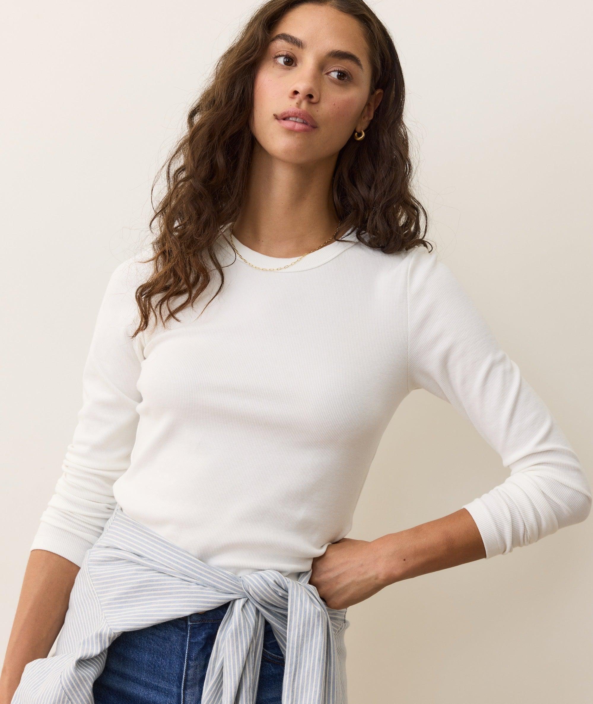 Lexi Rib Sun-In Longsleeve Crew Tee Product Image