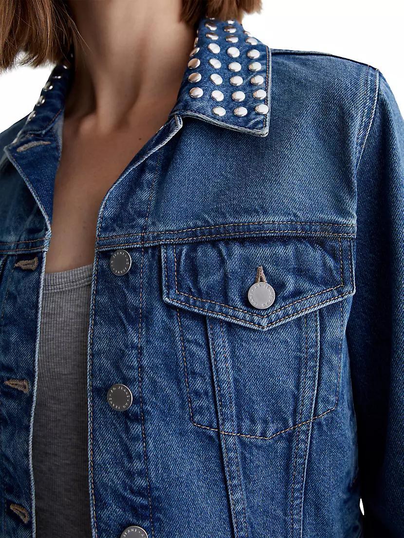 Isa Studded Denim Jacket Product Image