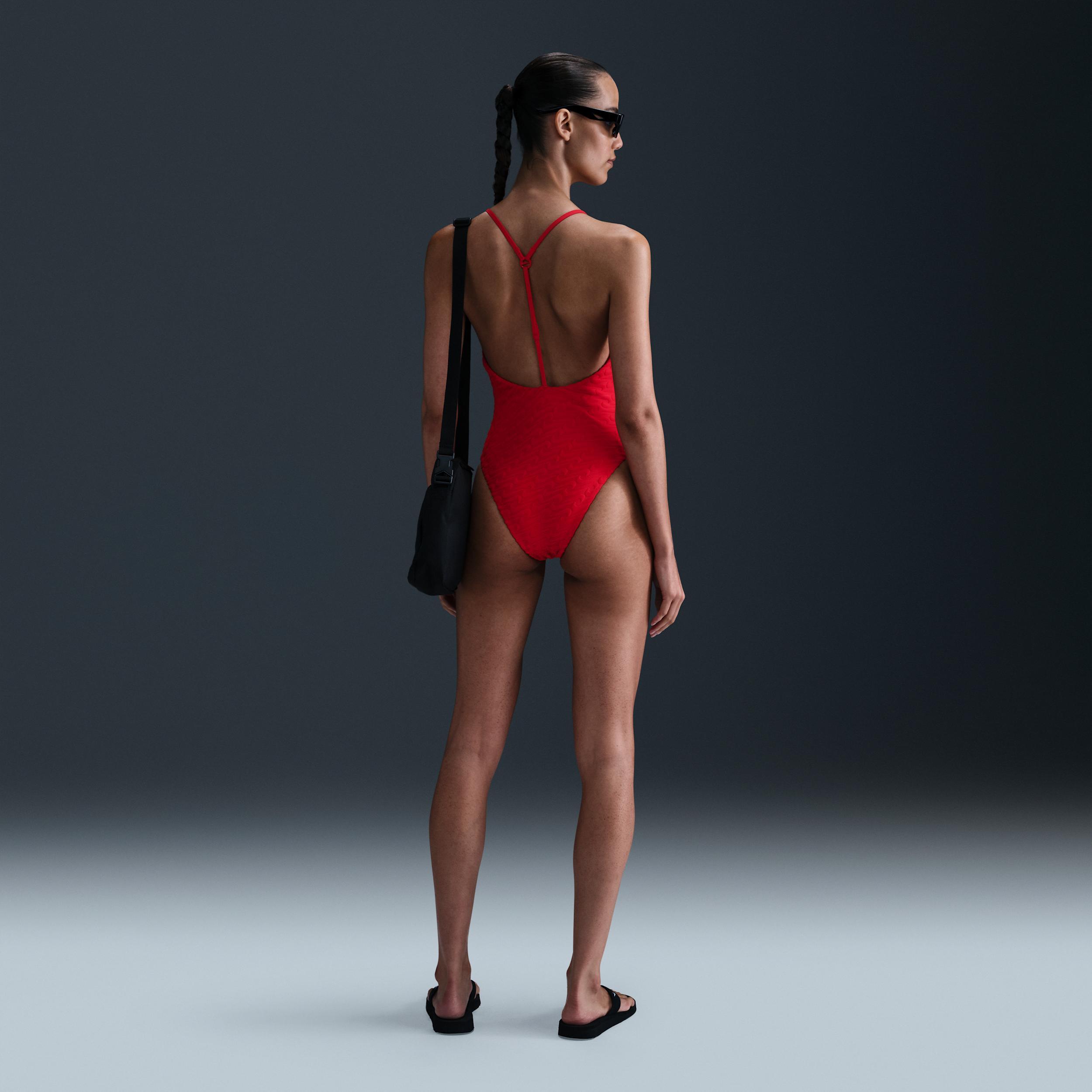 Nike Women's Swim Swoosh Link Terry Y-Back One-Piece Product Image