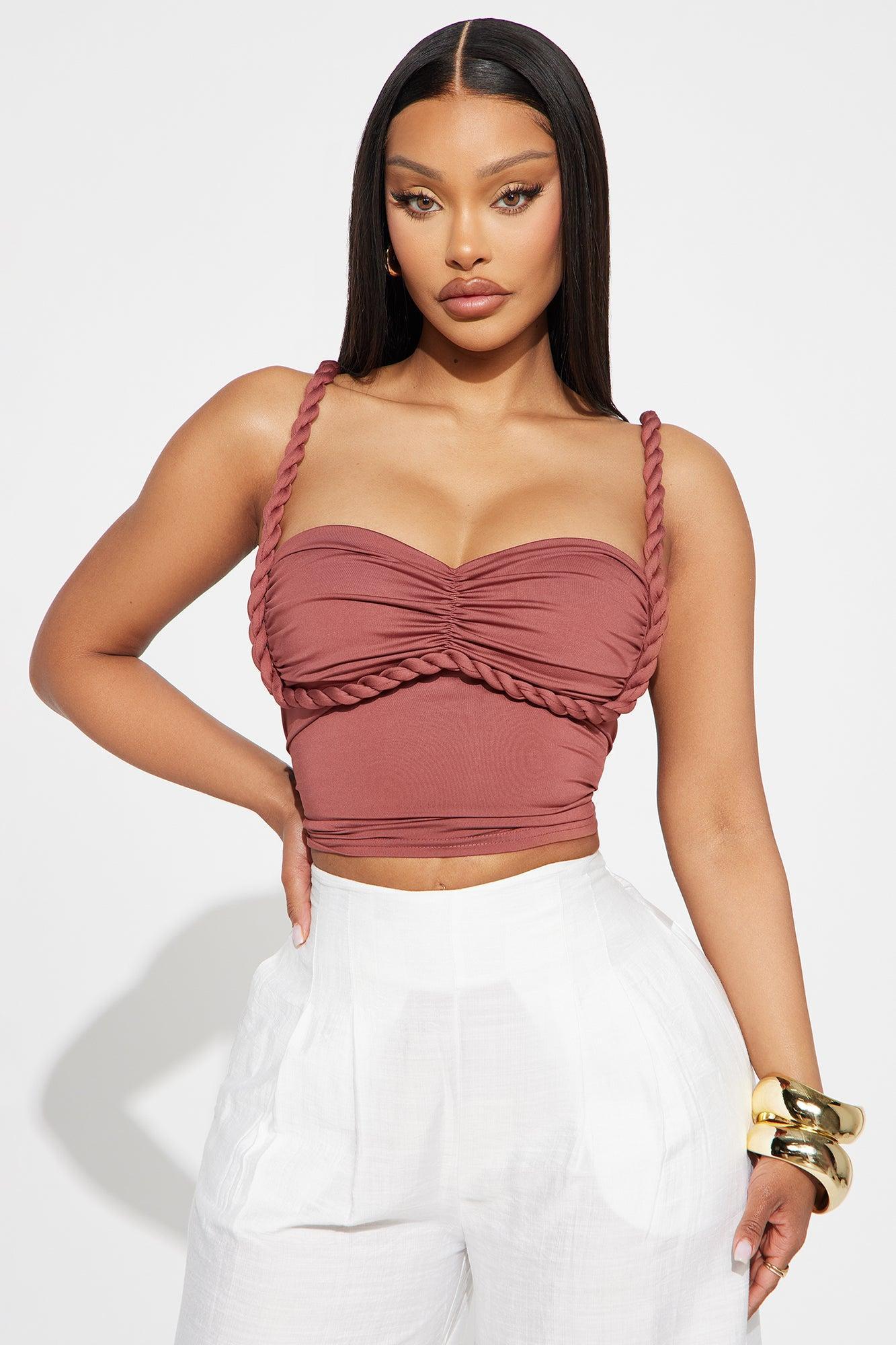 Mazie Cami Twist Top - Terracotta Product Image