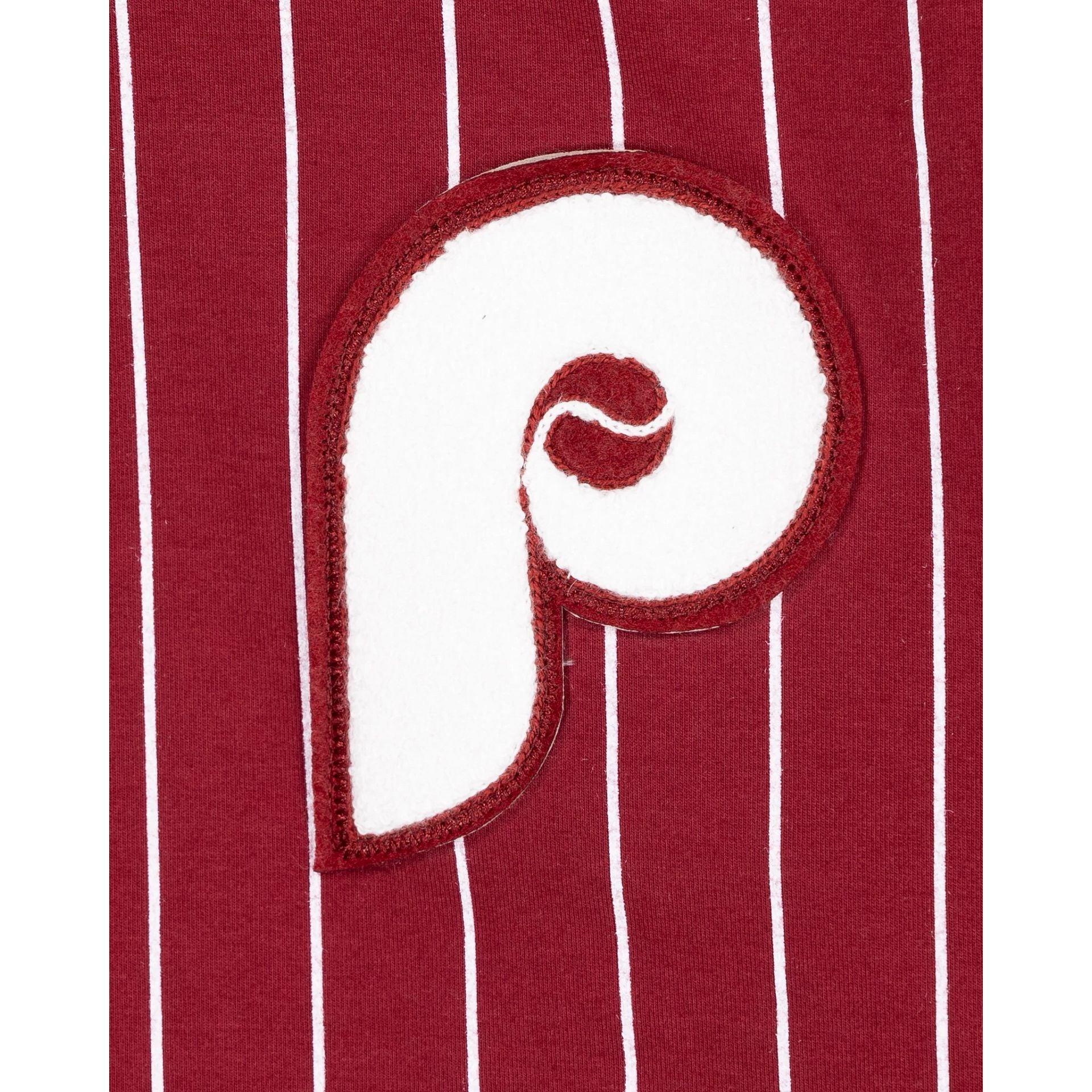 Philadelphia Phillies Logo Select Pinstripe Hoodie Male Product Image