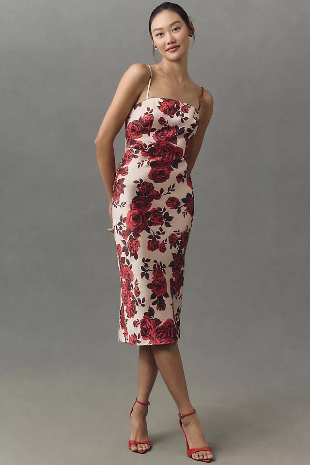 Sachin & Babi Sienna Stretch Satin Midi Dress Product Image