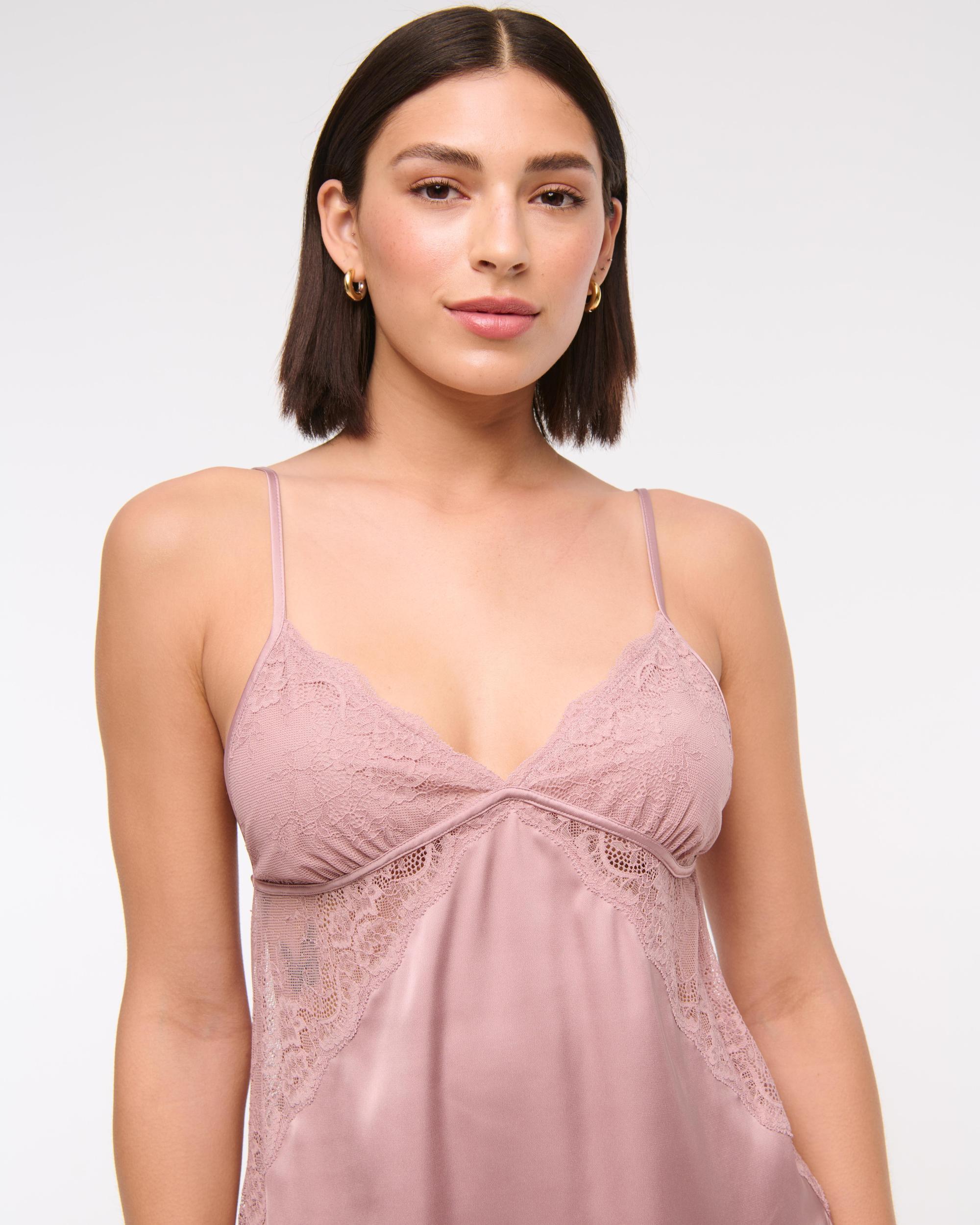 Sheer Lace-Trim Nightie Product Image