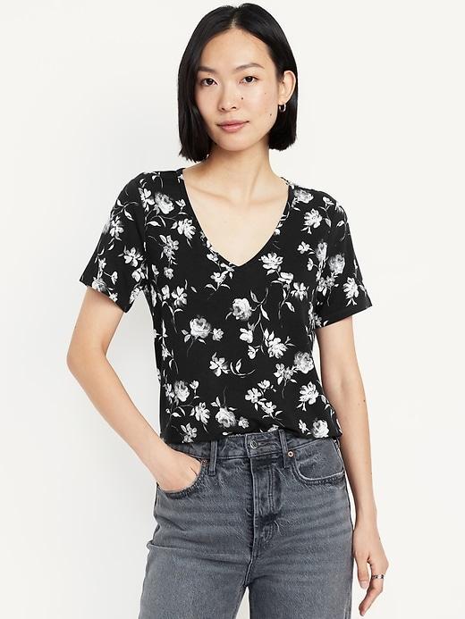 Luxe V-Neck T-Shirt Product Image