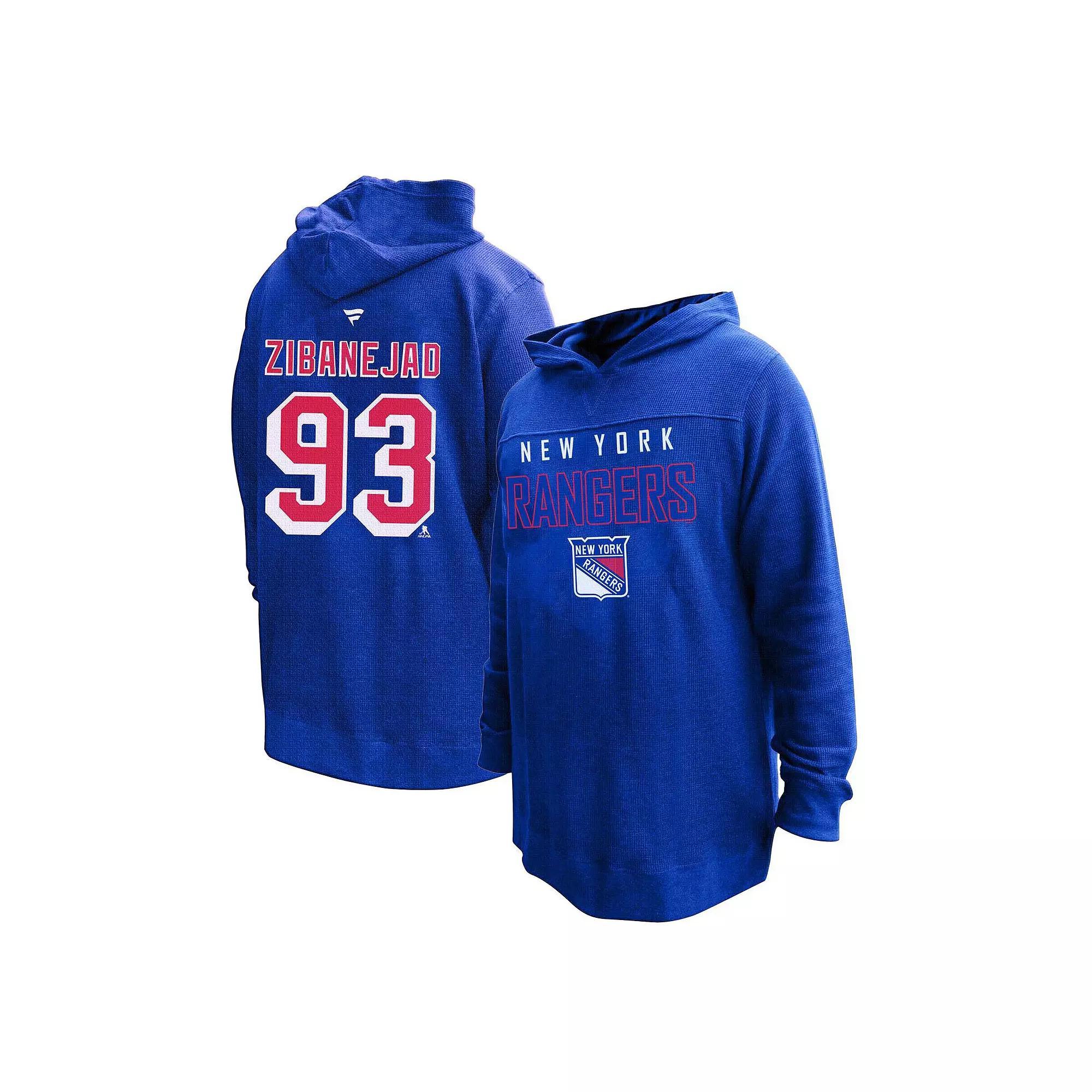Women's Profile Mika Zibanejad Blue New York Rangers Plus Size Name & Number Thermal Pullover Hoodie, Size: 1XL, Ran Blue Product Image