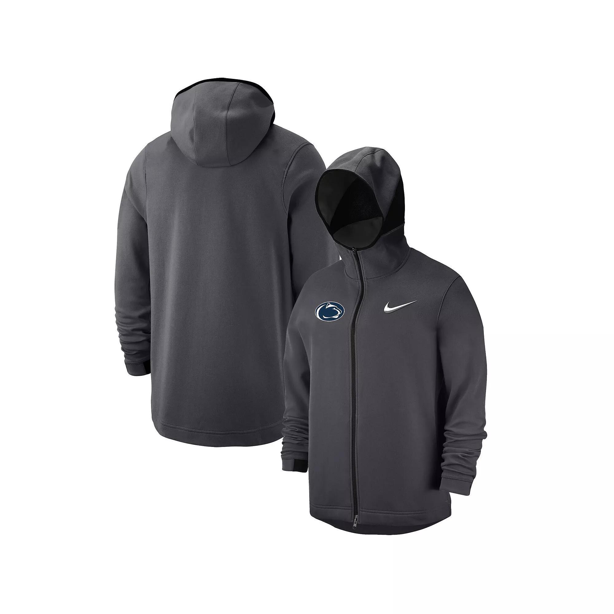 Men's Nike Anthracite Clemson Tigers Tonal Showtime Full-Zip Hoodie, Size: 2XL, Grey Product Image
