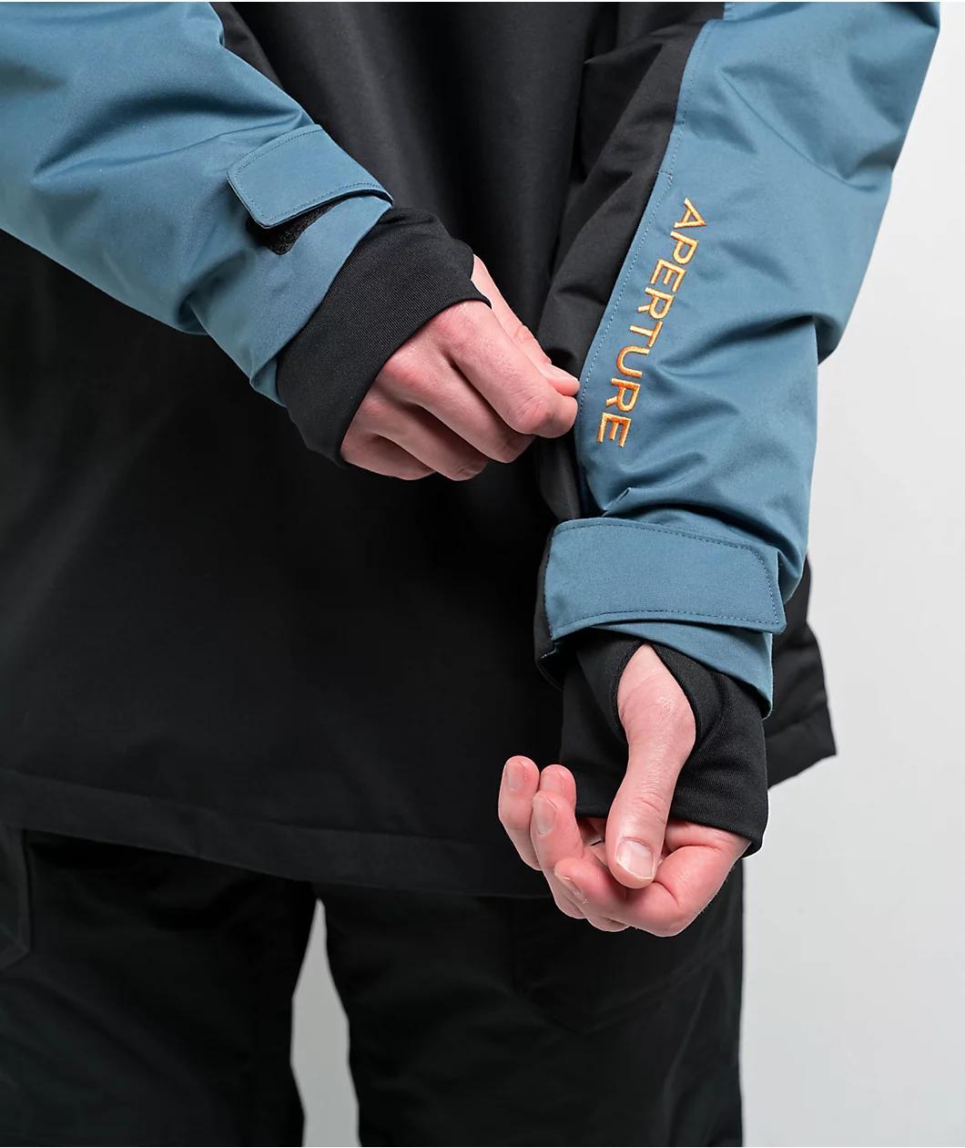 Aperture Atlas Turquoise Aqua & Black 10K Anorak Snowboard Jacket 2025 Product Image