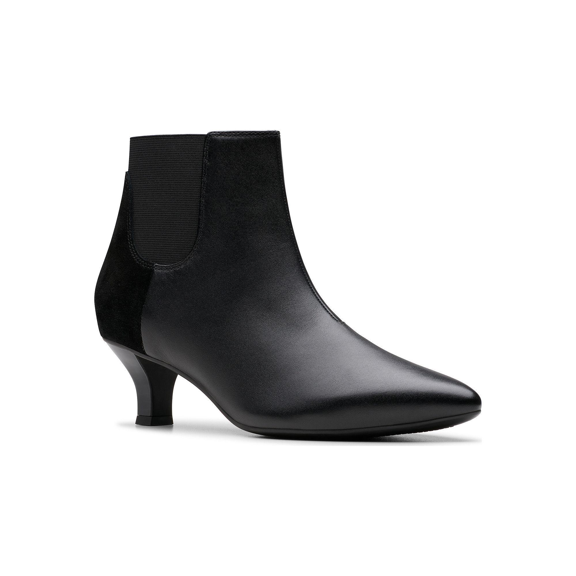 Clarks® Kepley Erin Women's Leather Dress Boots, Size: 9, Black Product Image
