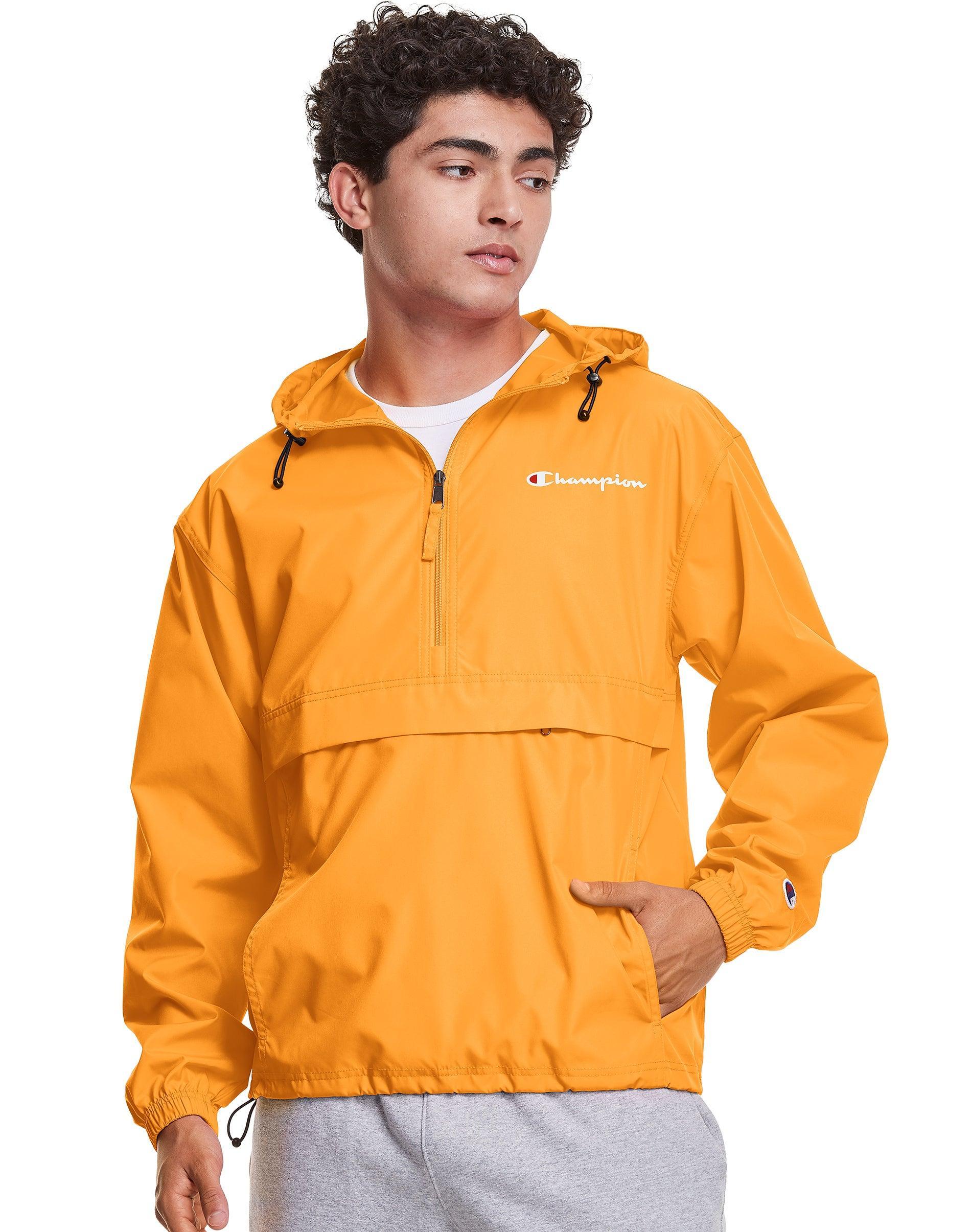 Mens Champion Stadium Packable Jacket, Script Logo Cargo Olive S Product Image