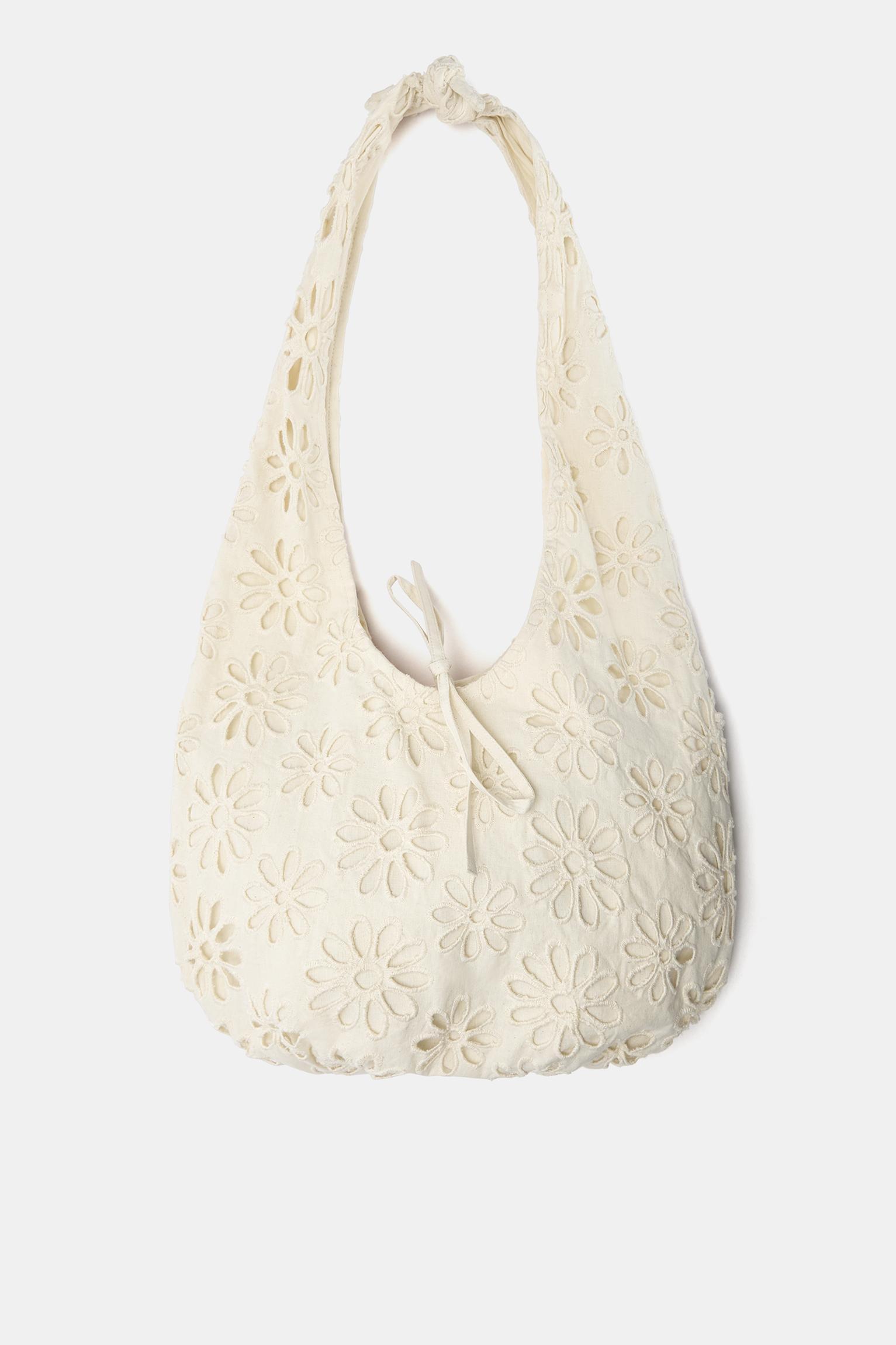 Floral fabric shoulder bag Product Image