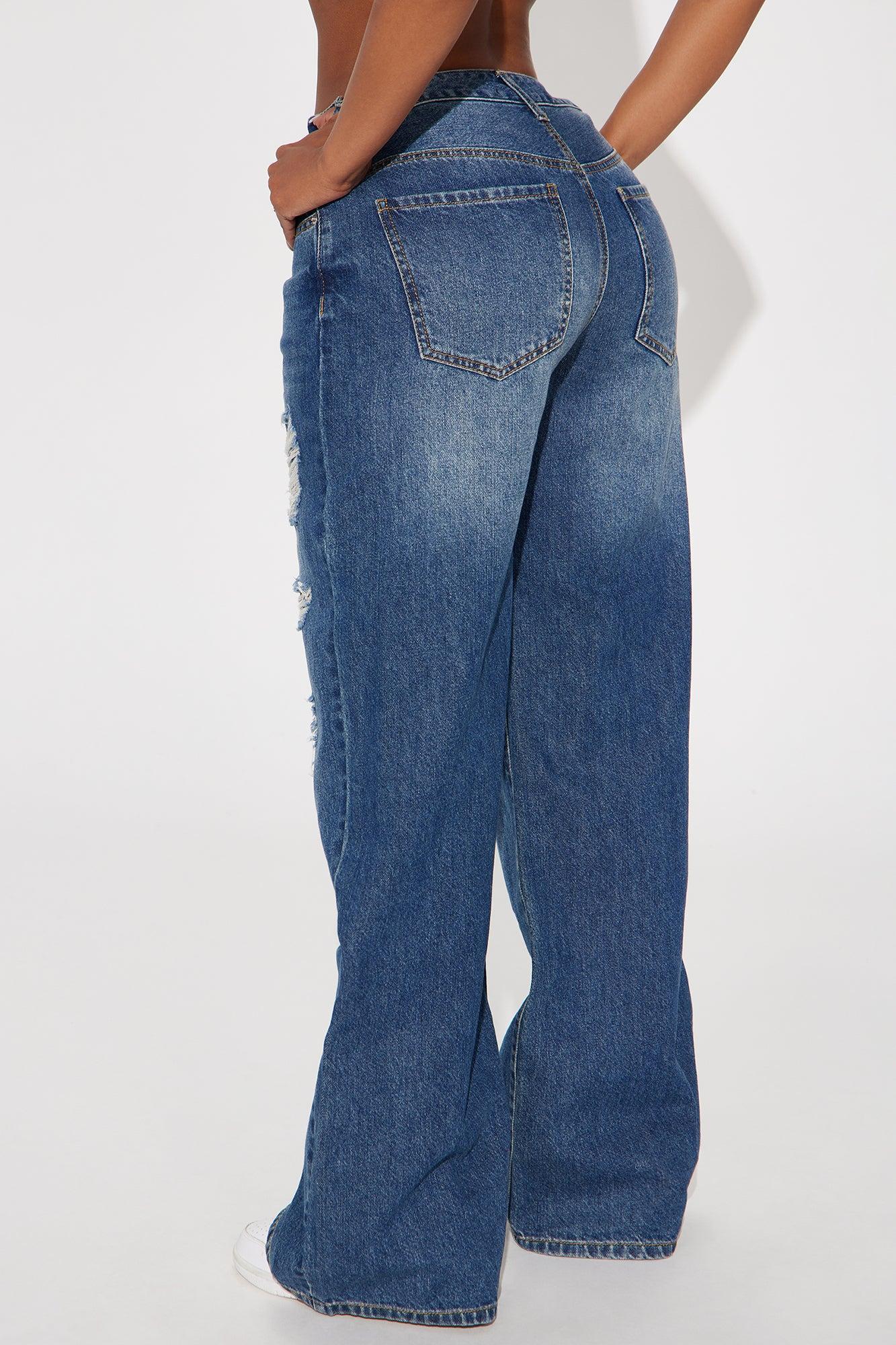 Staying Involved Rip And Repair Jeans - Dark Wash Product Image