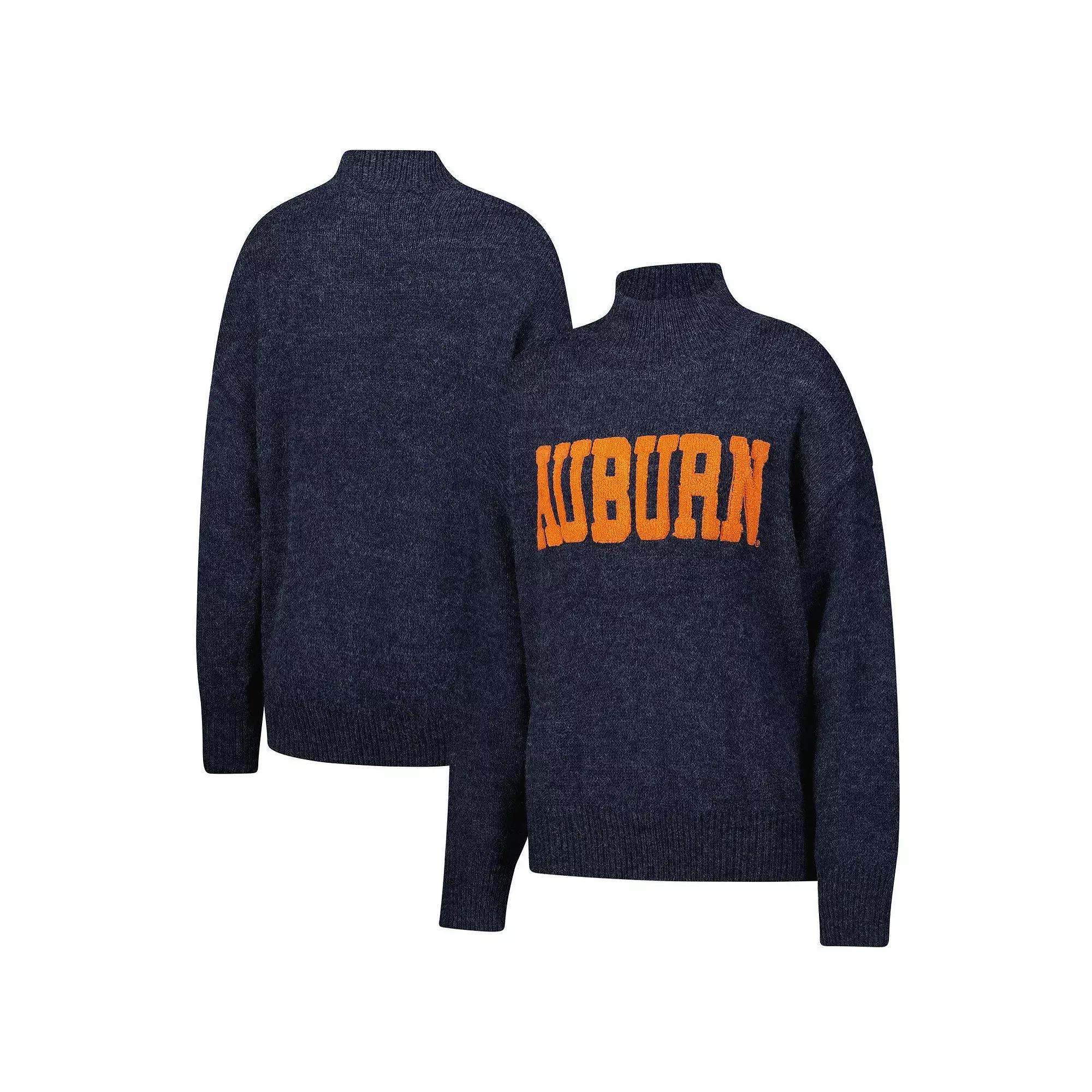 Women's  Navy Auburn Tigers Oversized Varsity Sweater, Size: XL, Blue Product Image