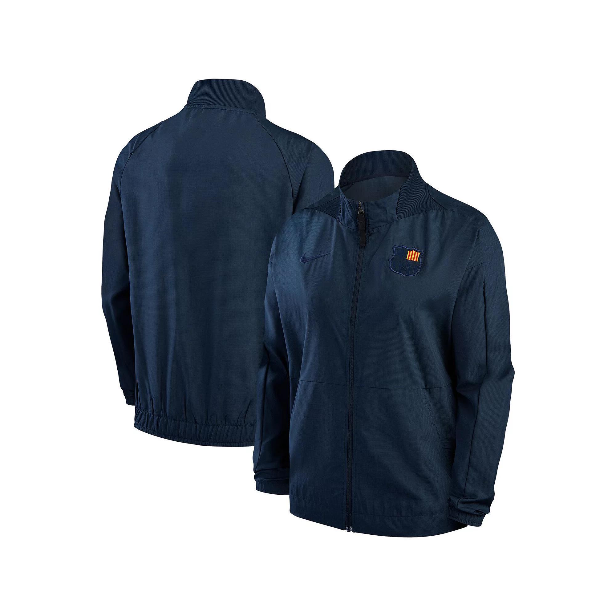 Women's Nike Blue Barcelona Team Anthem Raglan Performance Full-Zip Jacket, Size: XL, Bar Blue Product Image