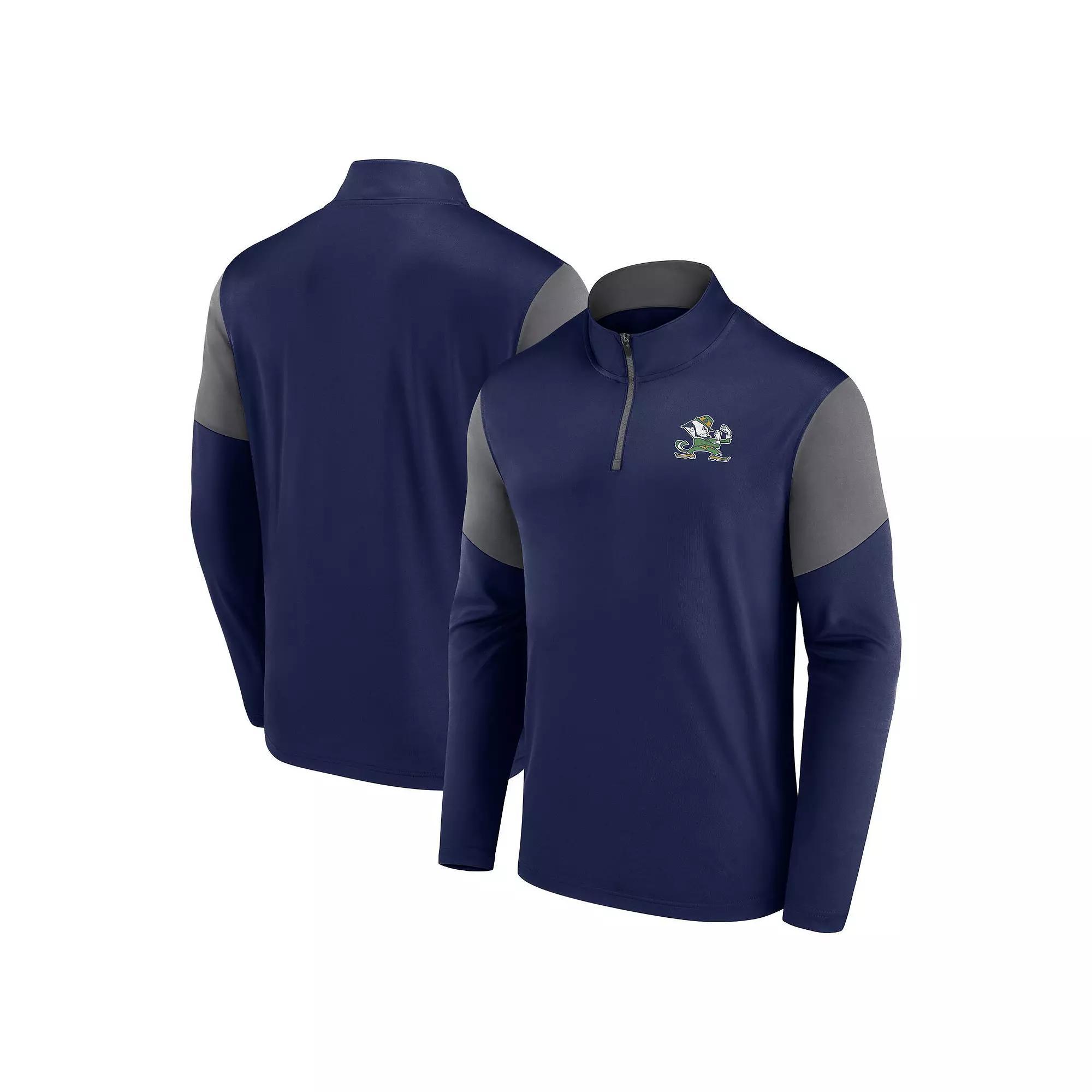 Men's Fanatics  Red Wisconsin Badgers Primary Quarter-Zip Top, Size: Large Product Image