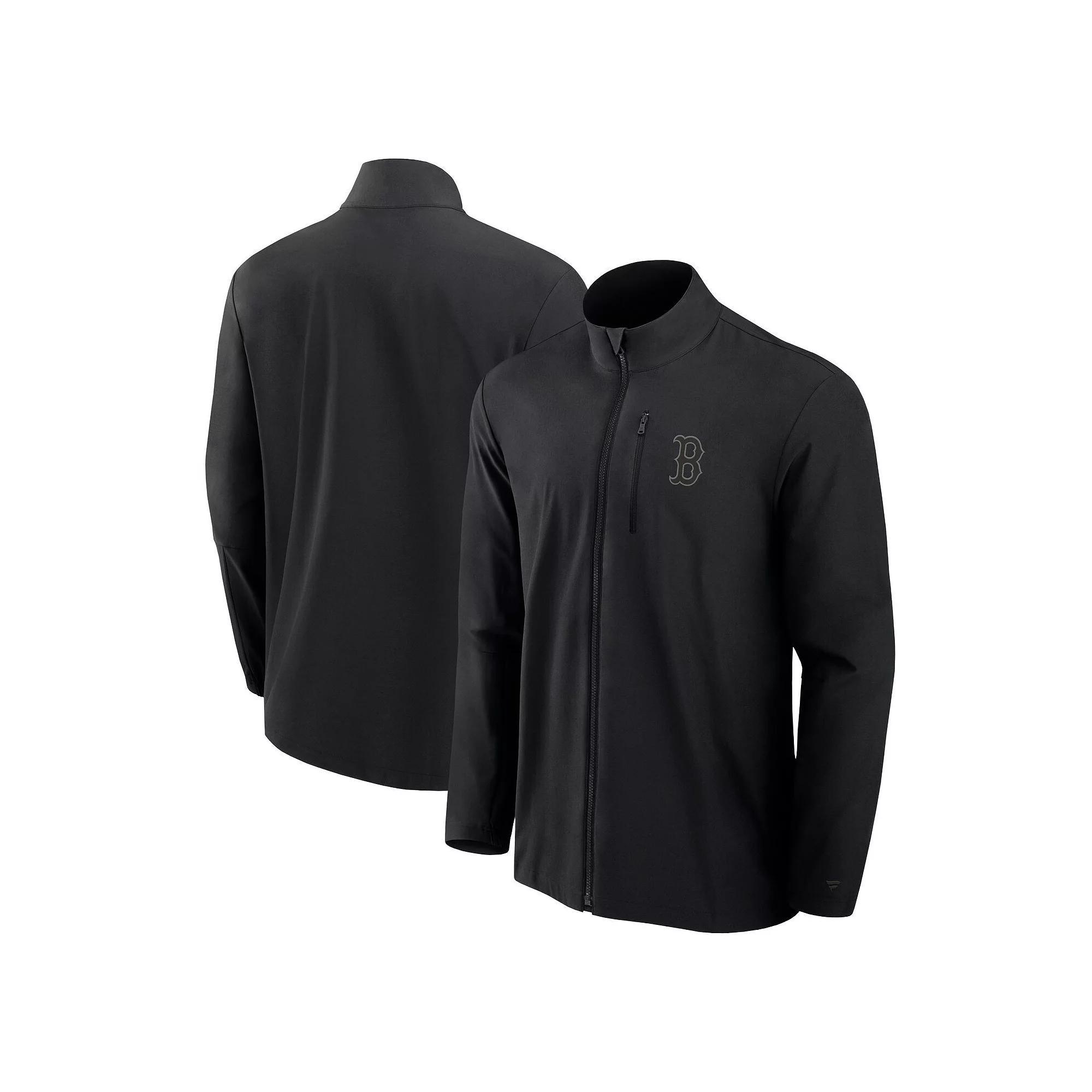 Men's Fanatics Signature Black Boston Red Sox Front Office Woven Full-Zip Jacket, Size: XL Product Image