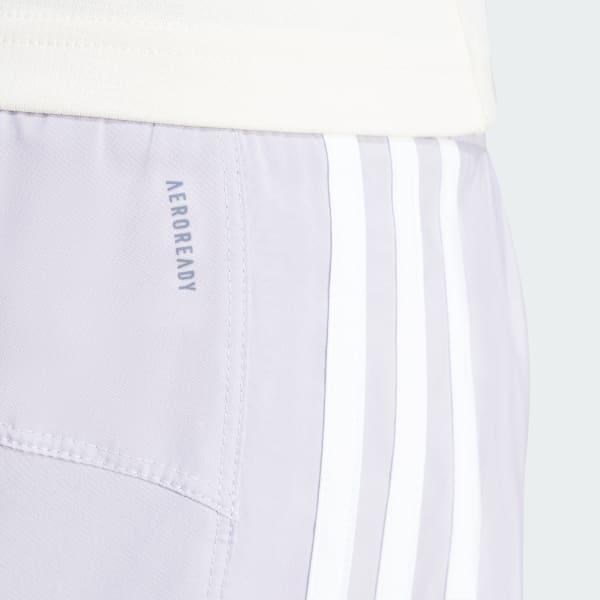 adidas Pacer Training 3-Stripes Woven High-Rise Shorts Aurora Ruby S 3 Womens Product Image