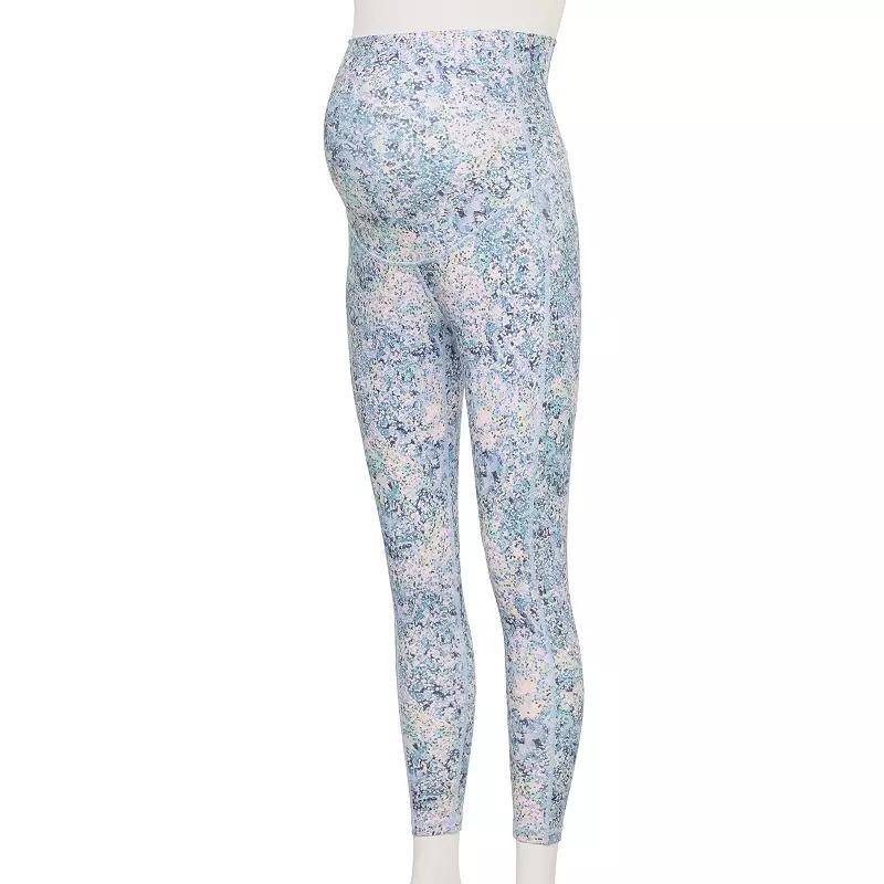 Maternity Tek Gear® Ultrastretch 7/8 Leggings, Women's, Size: XL, Blue Spots Product Image