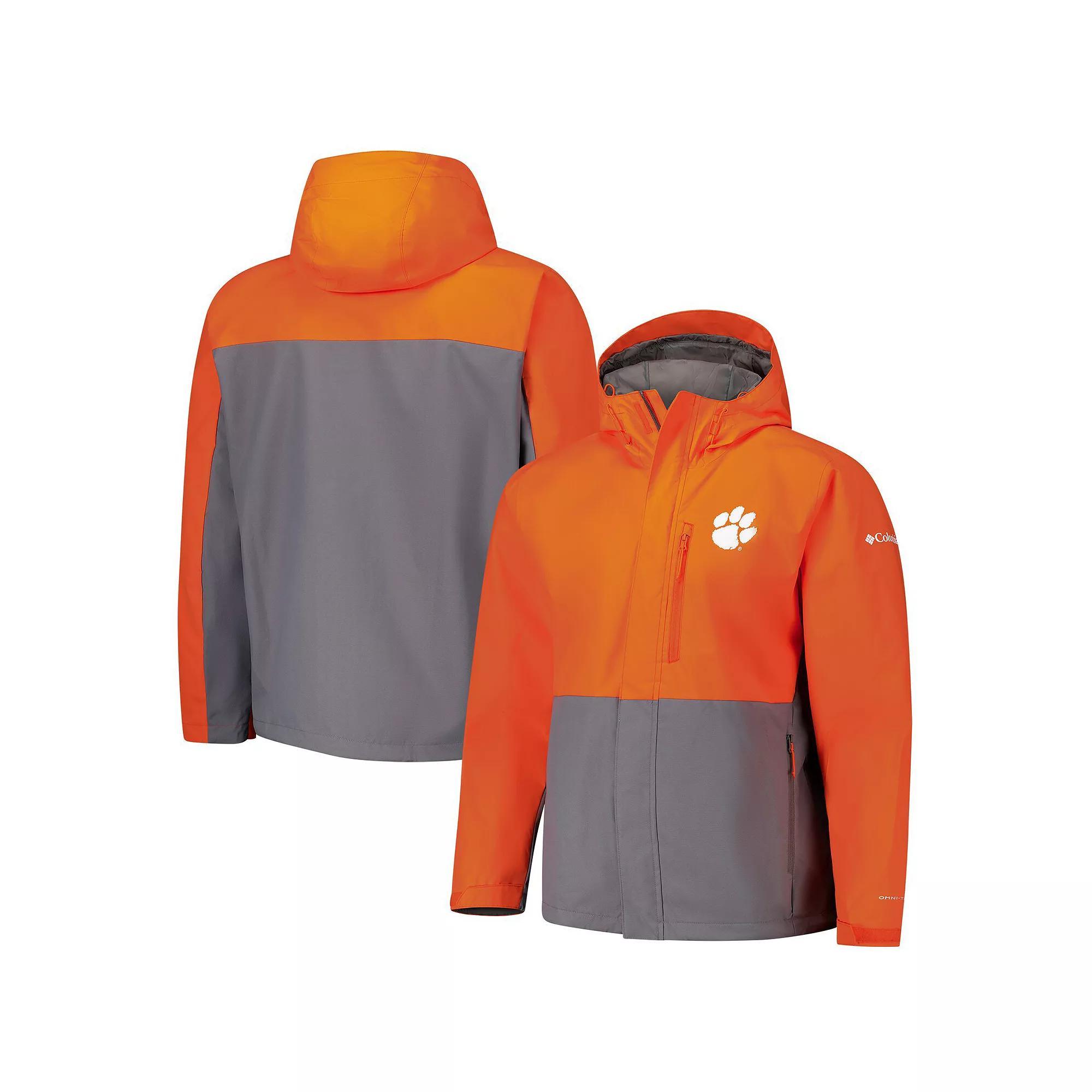 Men's Columbia  Orange Clemson Tigers Field Bound Omni-Tech™ Full-Zip Jacket, Size: 2XL Product Image