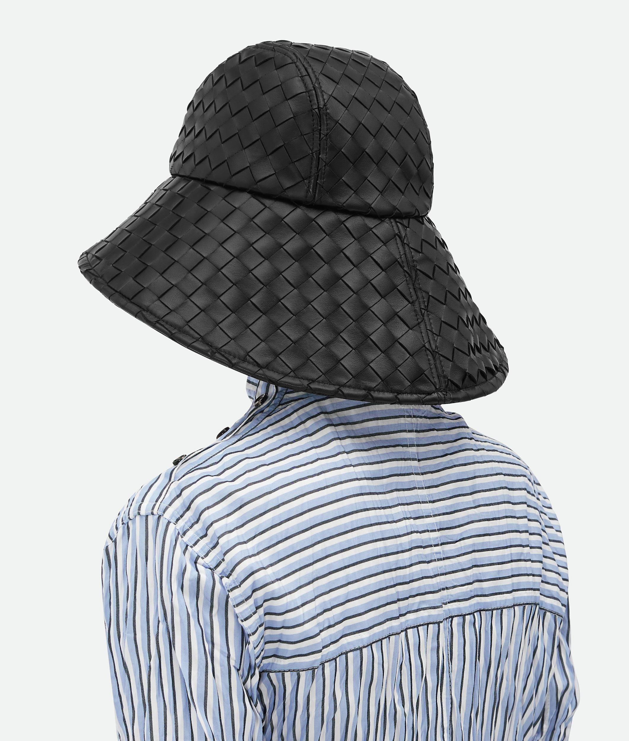 BOTTEGA VENETA Intrecciato Lederhut In Black Product Image