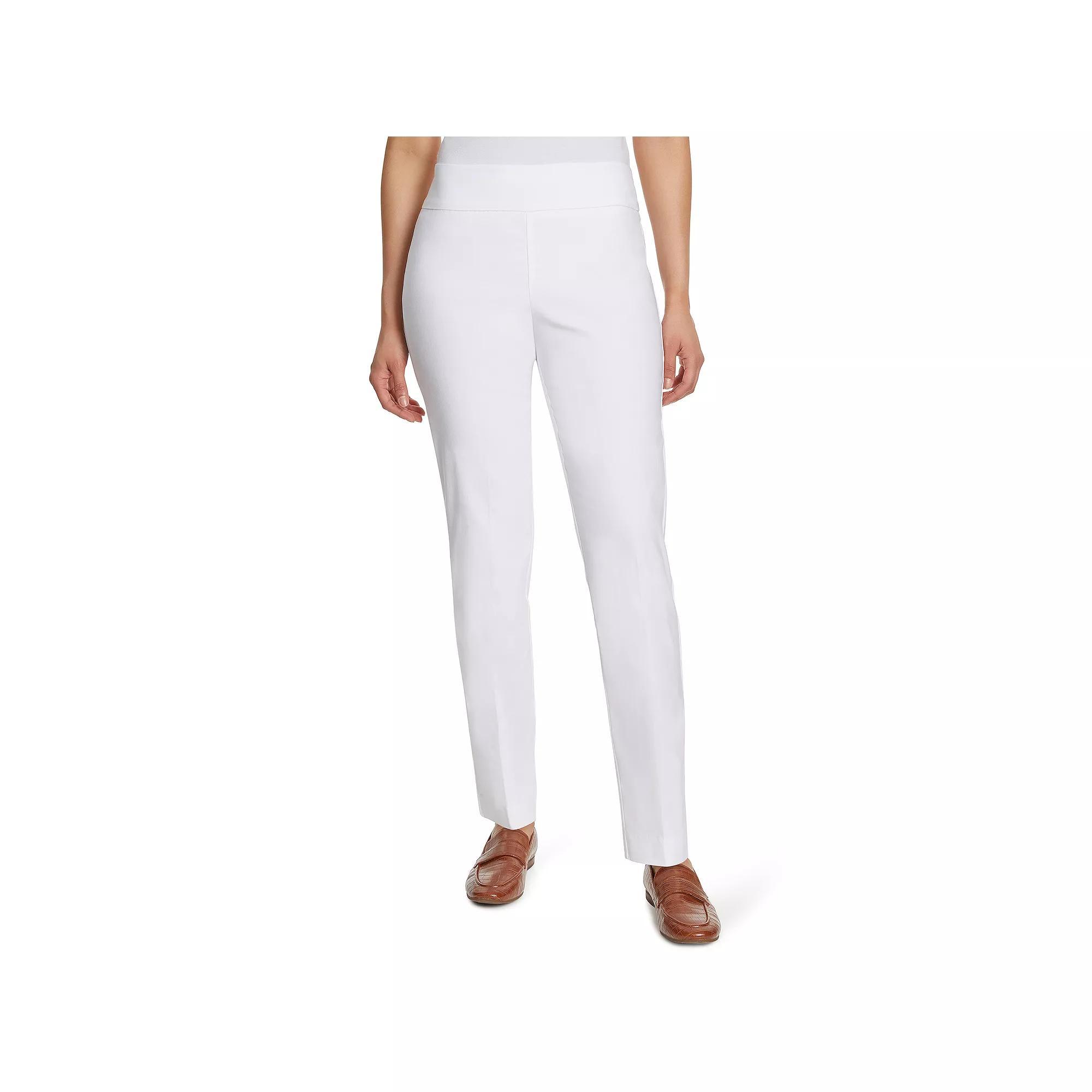 Women's Gloria Vanderbilt Pull-On Trousers, Size: 16 Regular, Vintage White Product Image