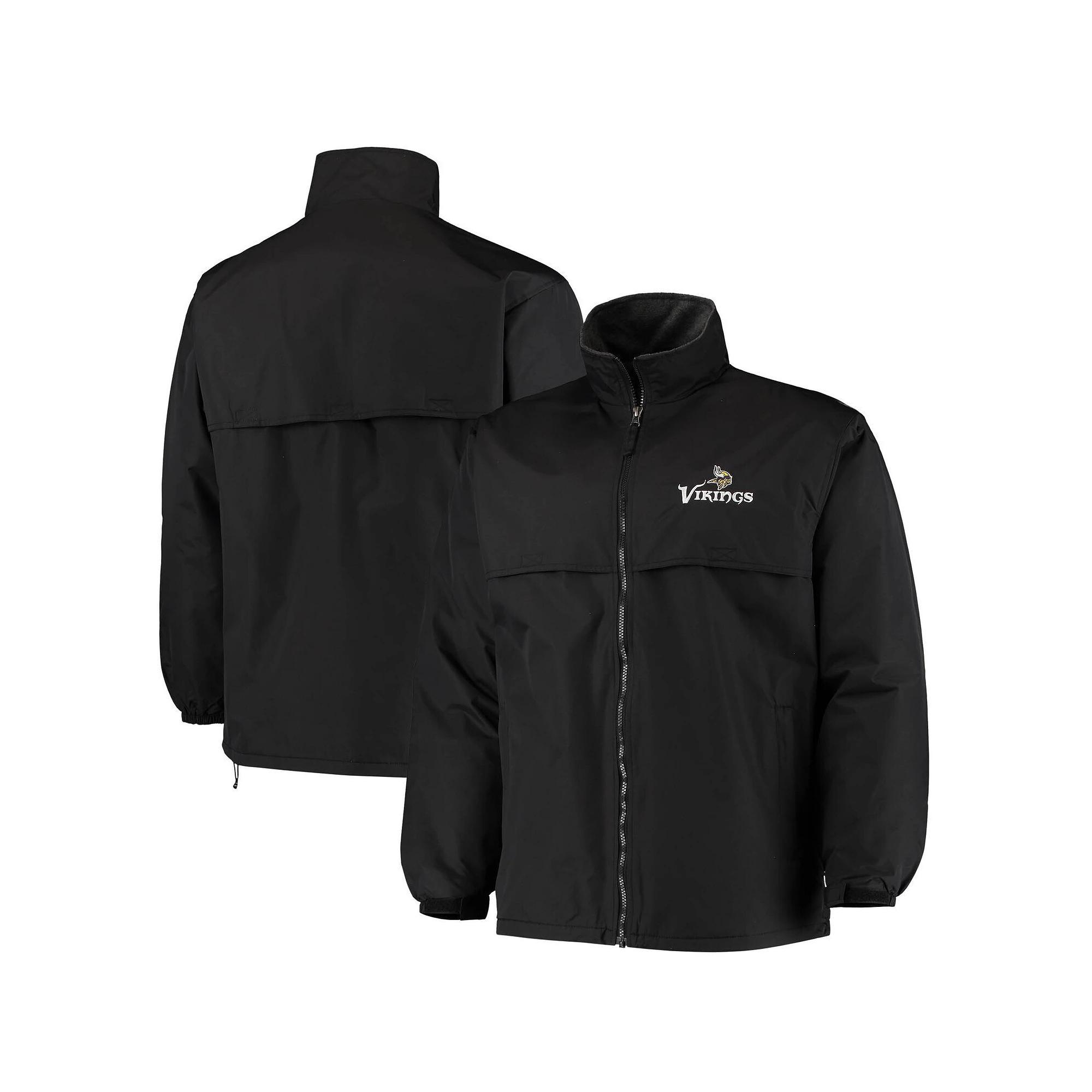 Men's Dunbrooke Black Minnesota Vikings Triumph Fleece Full-Zip Jacket, Size: Small Product Image