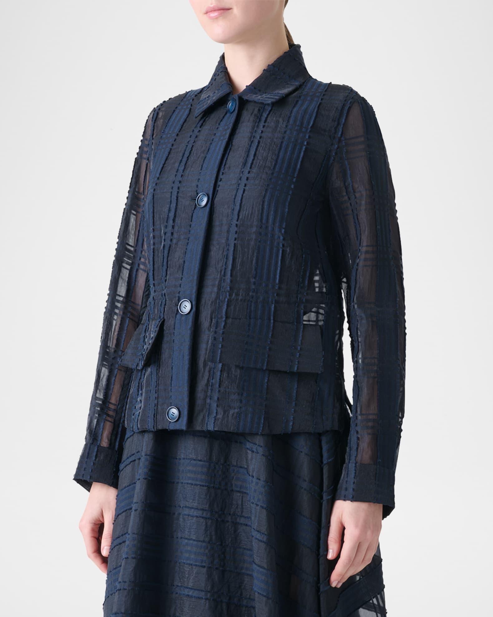 Tom Organdy Plaid Short Jacket Product Image