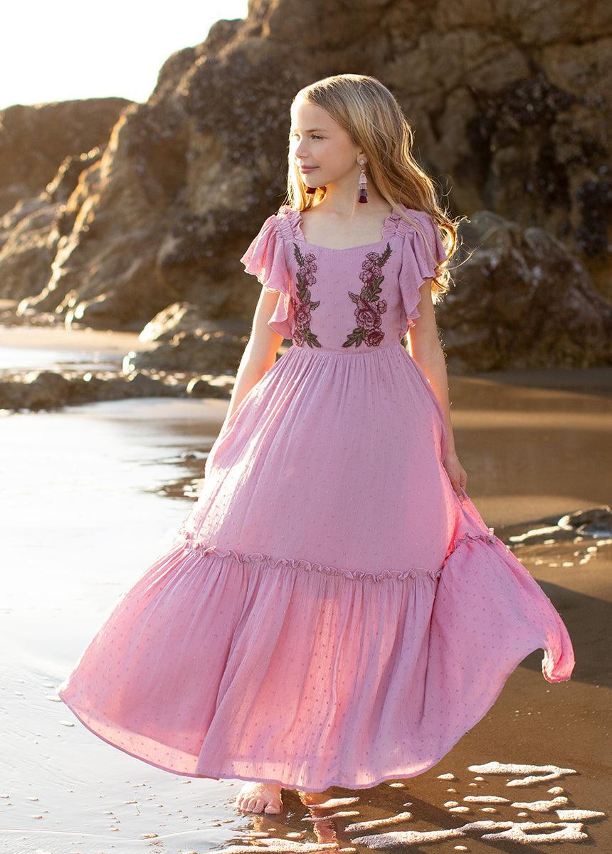 Dewi Dress in Pale Orchid Girls Product Image