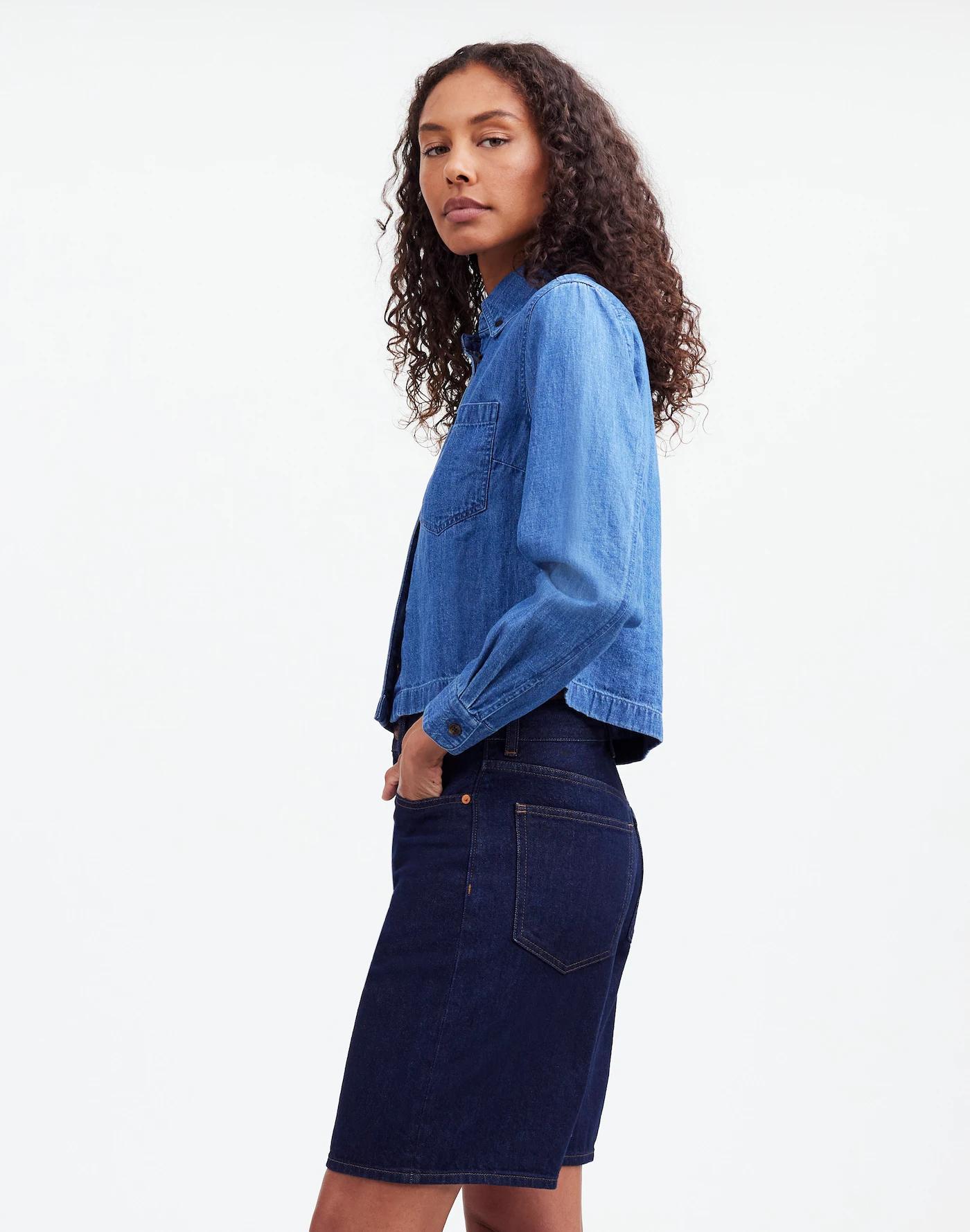 The 1997 Denim Bermuda Short Product Image
