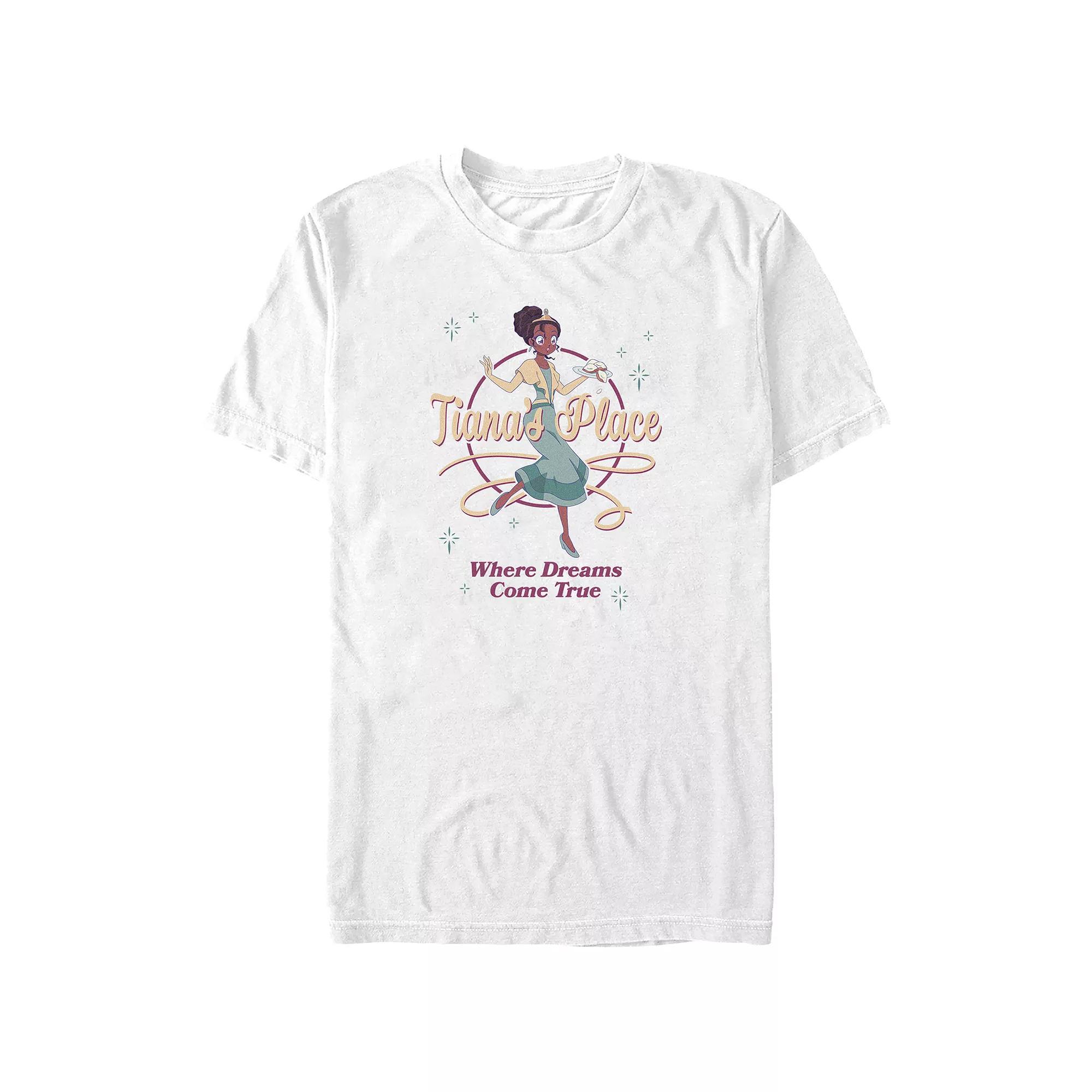 Disney's The Princess And The Frog Tiana's Place Juniors' Boyfriend Graphic Tee, Women's, Size: XXL, White Product Image