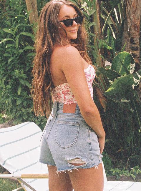 Feels Like Summer Denim Shorts Product Image