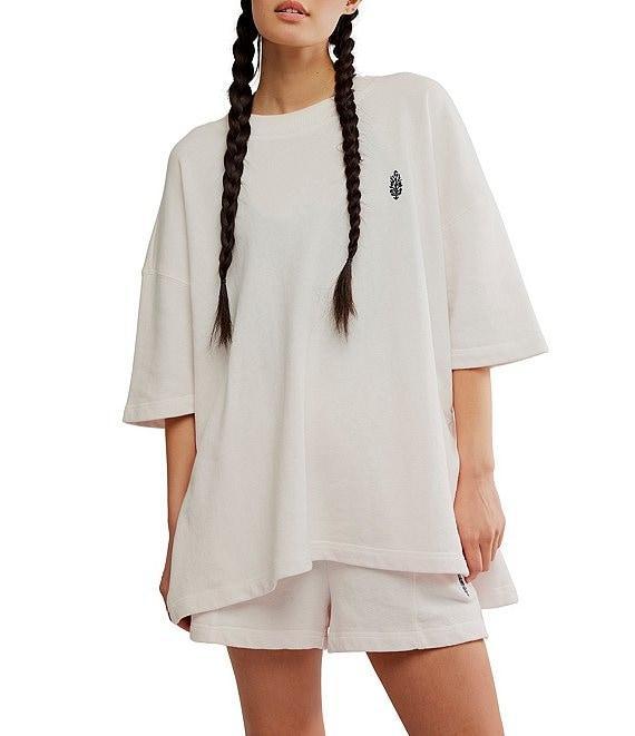 FP Movement Back Me Up Crew Neck Short Sleeves Oversize Short Set Product Image