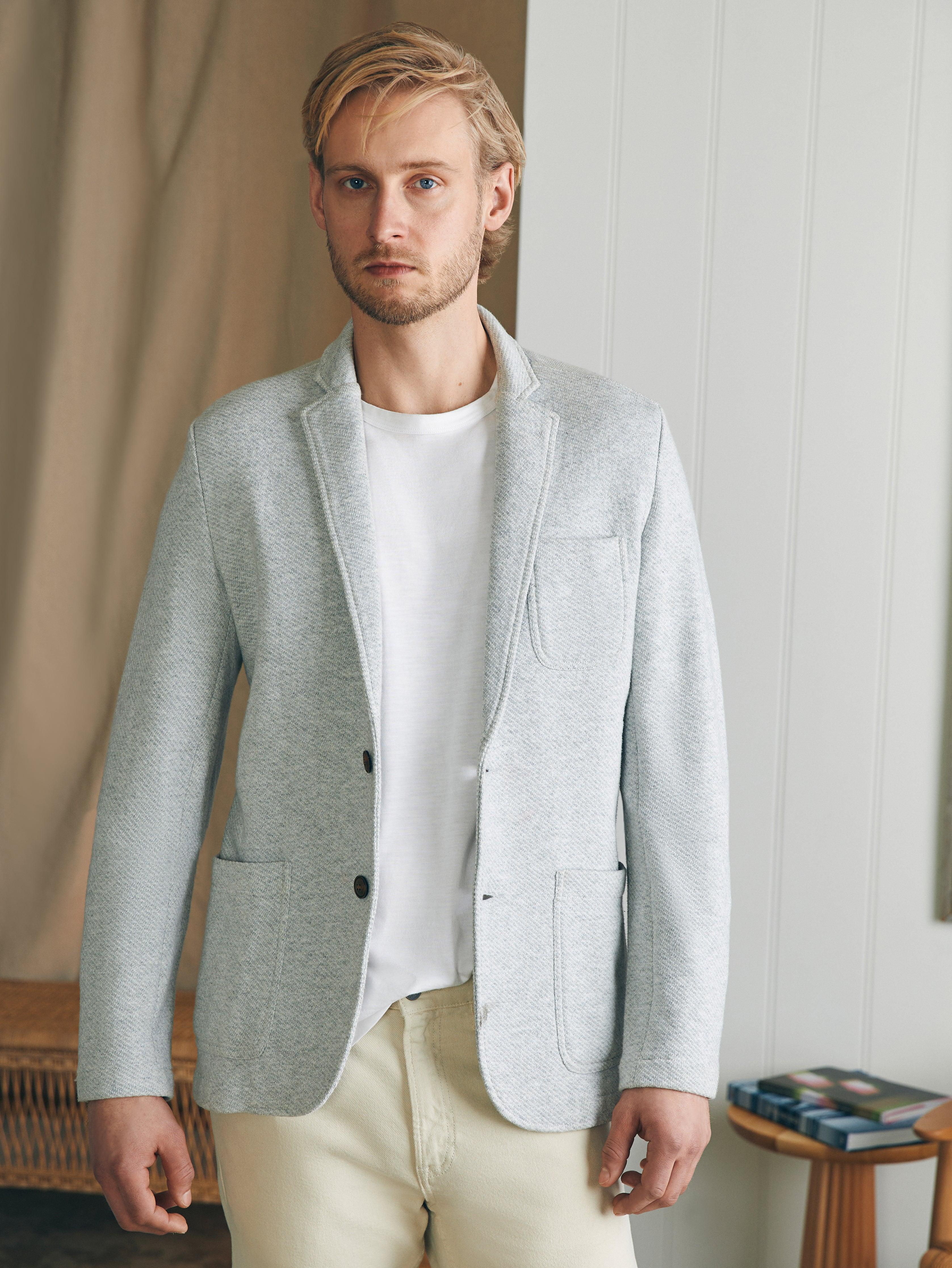 Inlet Knit Blazer (Tall) - Heather Grey Male Product Image