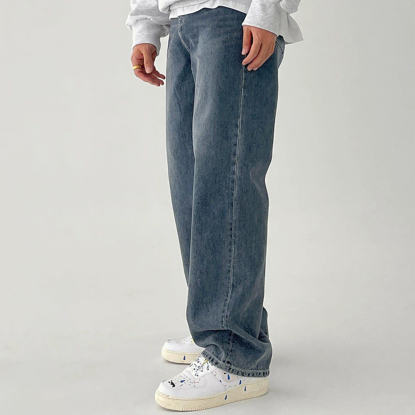 RT No. 10885 BLUE DENIM STRAIGHT JEANS Product Image