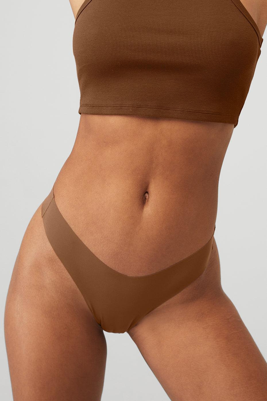 Airbrush Invisible Thong - Cinnamon Brown Product Image