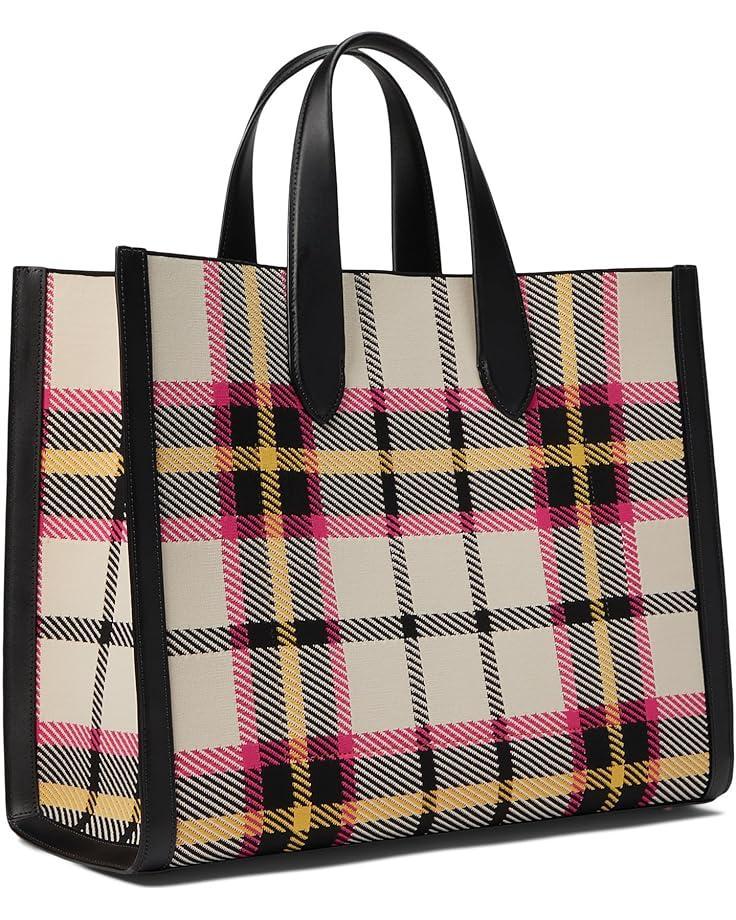 Bleecker Saffiano Leather Medium Crossbody Tote Product Image