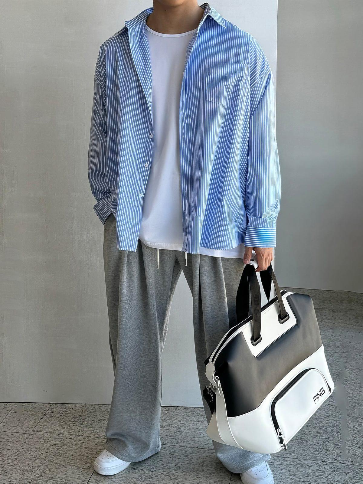 RT No. 12447 BLUE STRIPED SHIRT Product Image