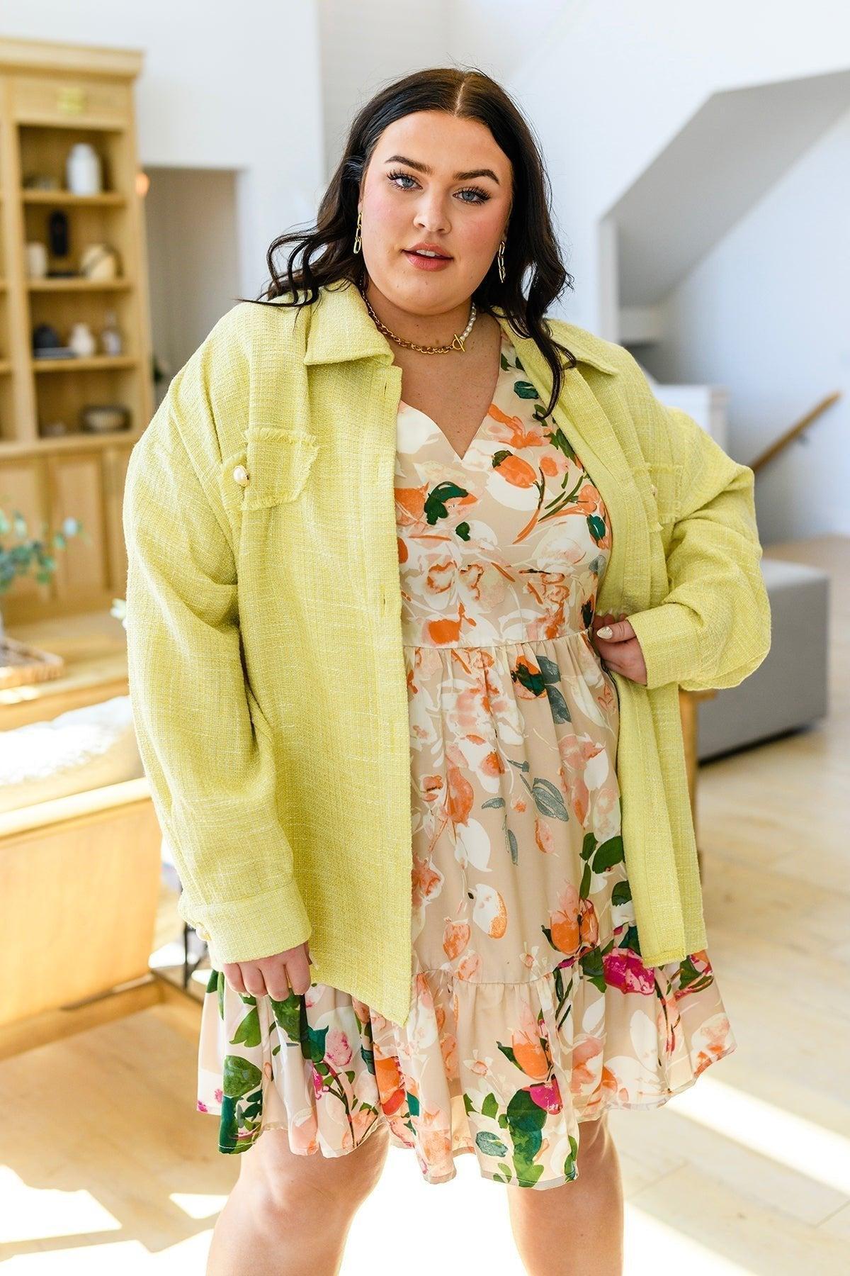Life of the Party Floral Jumpsuit in Green Product Image