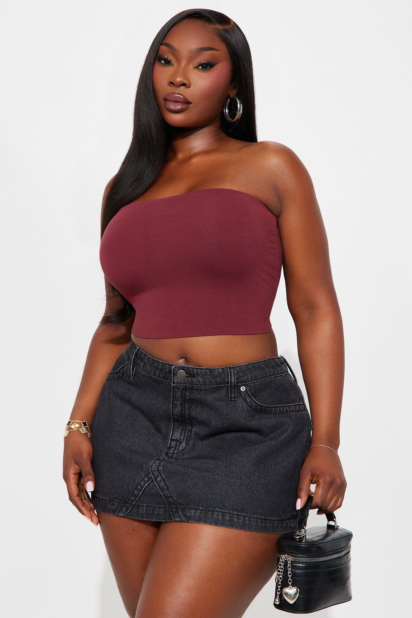 Essential Bandeau - Burgundy Product Image
