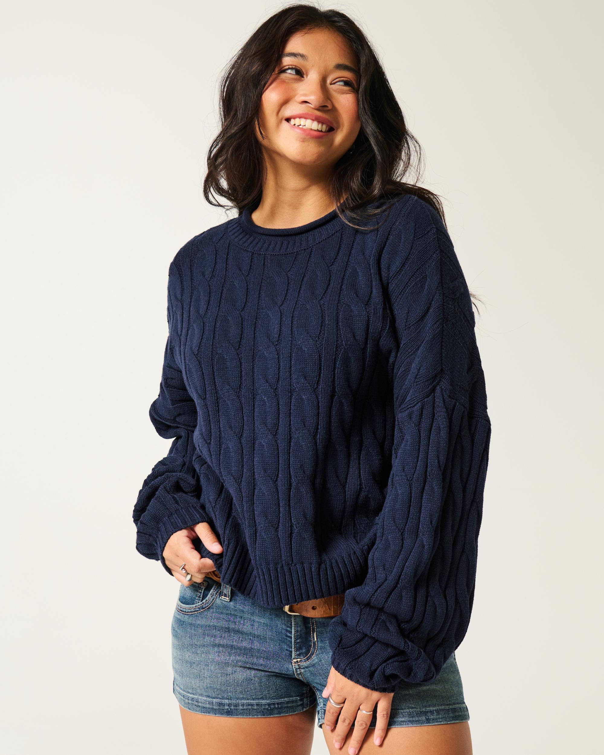 Easy Roll-Neck Crew Sweater Product Image