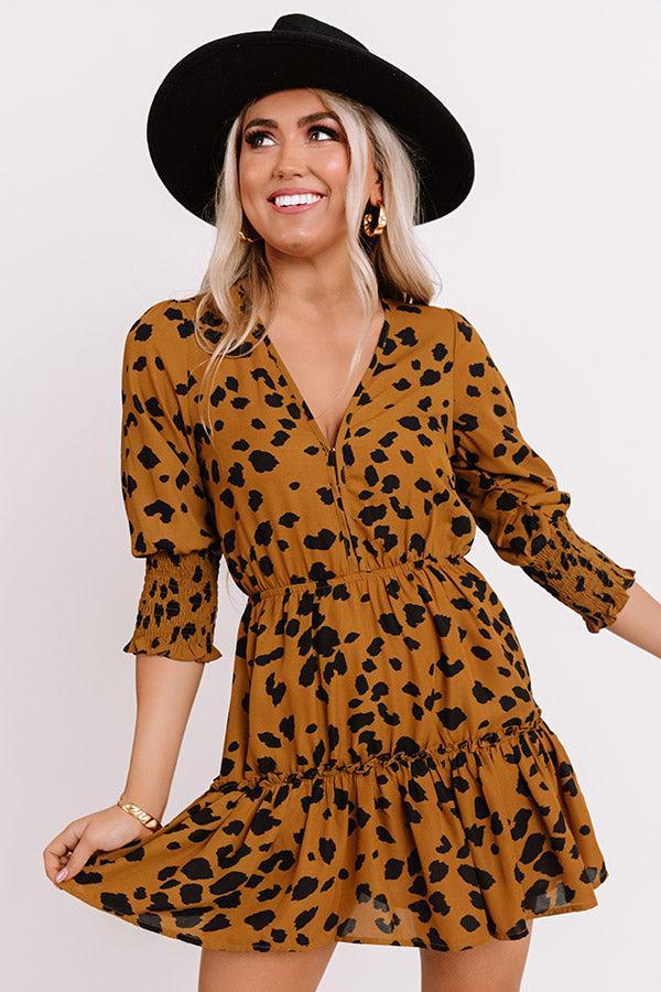 Together Tonight Leopard Dress Product Image