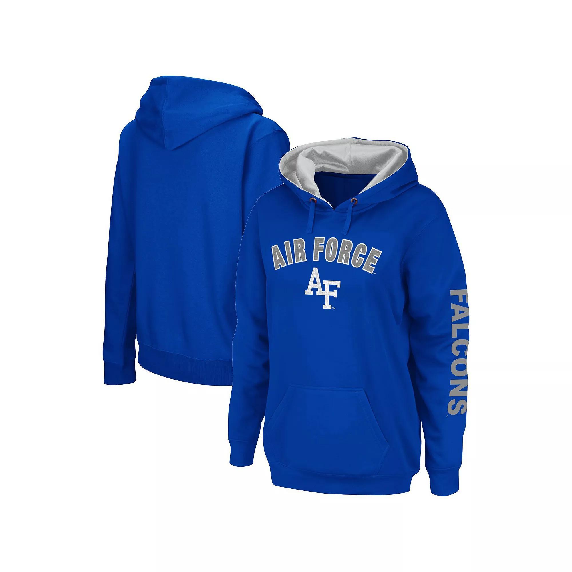Women's Colosseum Royal Air Force Falcons Loud and Proud Pullover Hoodie, Size: Large, Afa Blue Product Image