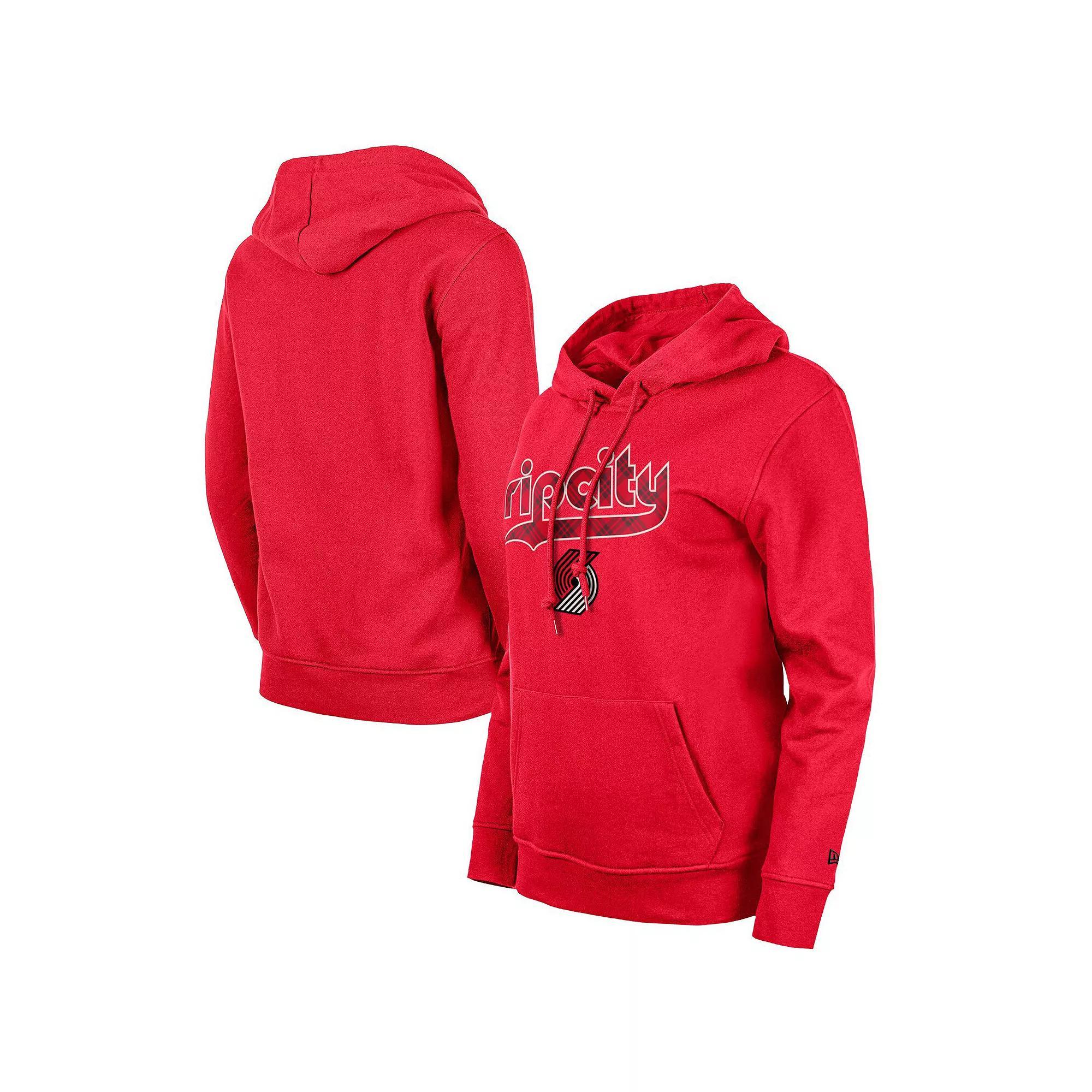 Women's New Era Red Portland Trail Blazers 2023/24 City Edition Pullover Hoodie, Size: Small Product Image