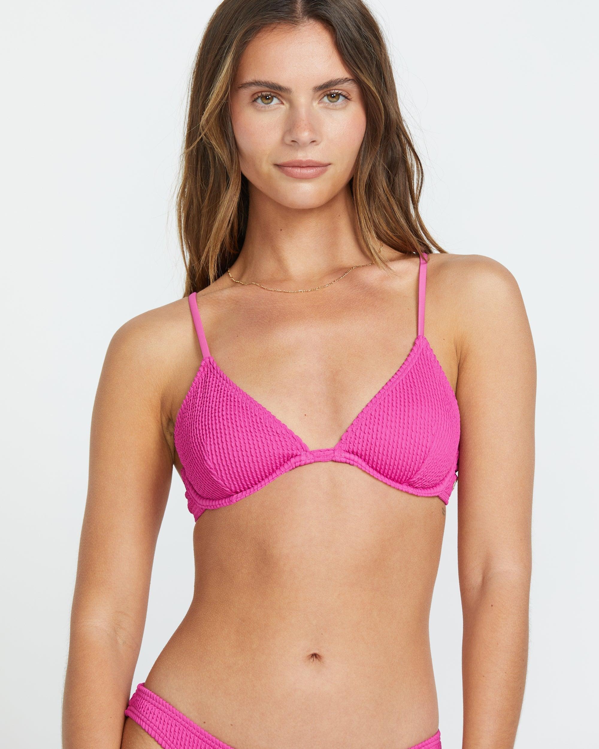 Summer High Reese Underwire Bikini Top - Fiesta Pink Female Product Image