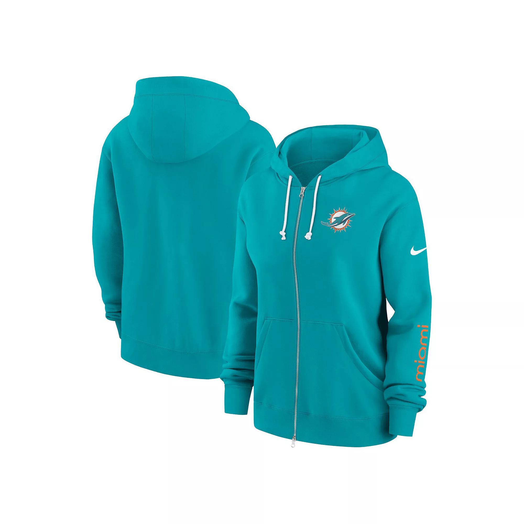 Women's Nike Midnight Green Philadelphia Eagles Phoenix Hoodie Full-Zip Sweatshirt, Size: XL Product Image