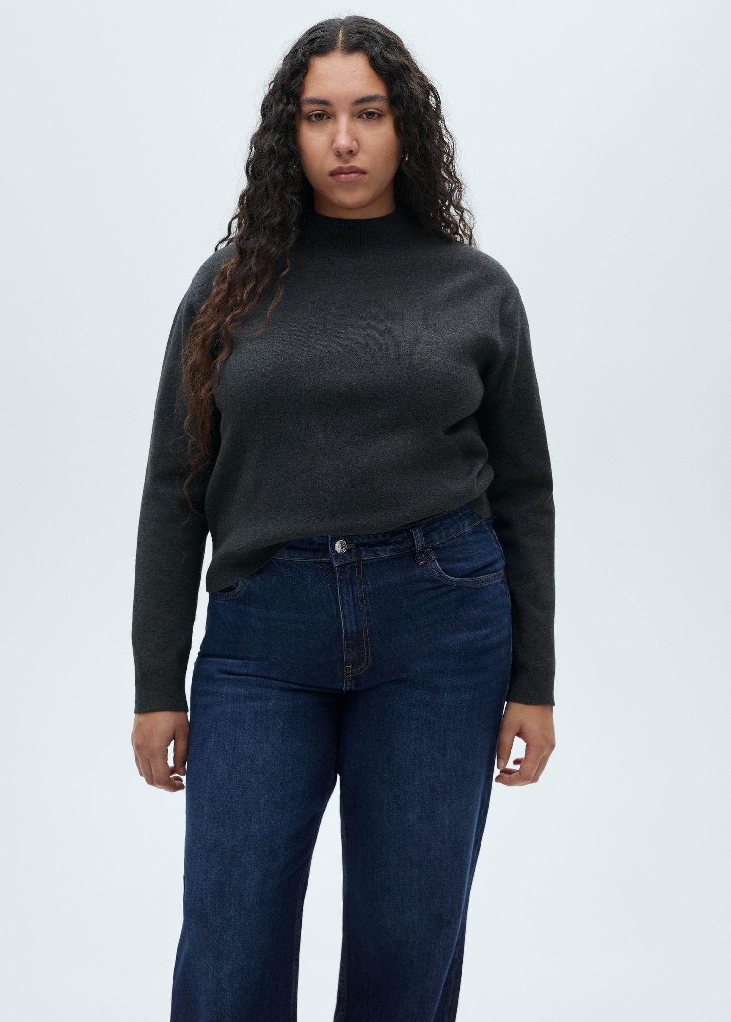 Danila wideleg high-rise jeans - Women | MANGO USA Product Image