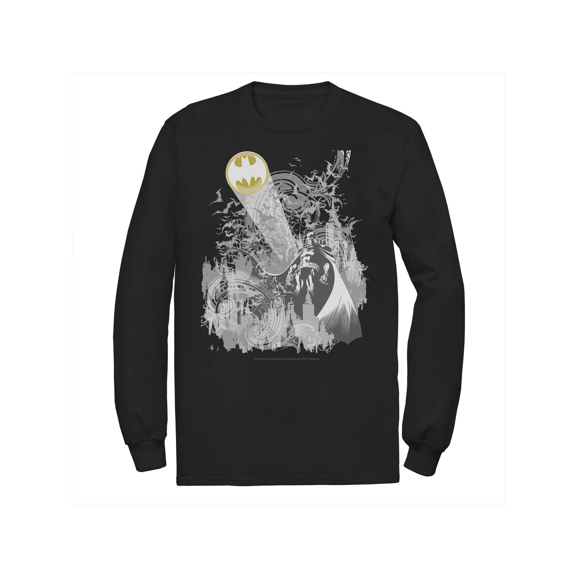 Men's DC Comics Batman Bat Signal Tee, Size: Small, Blue Product Image